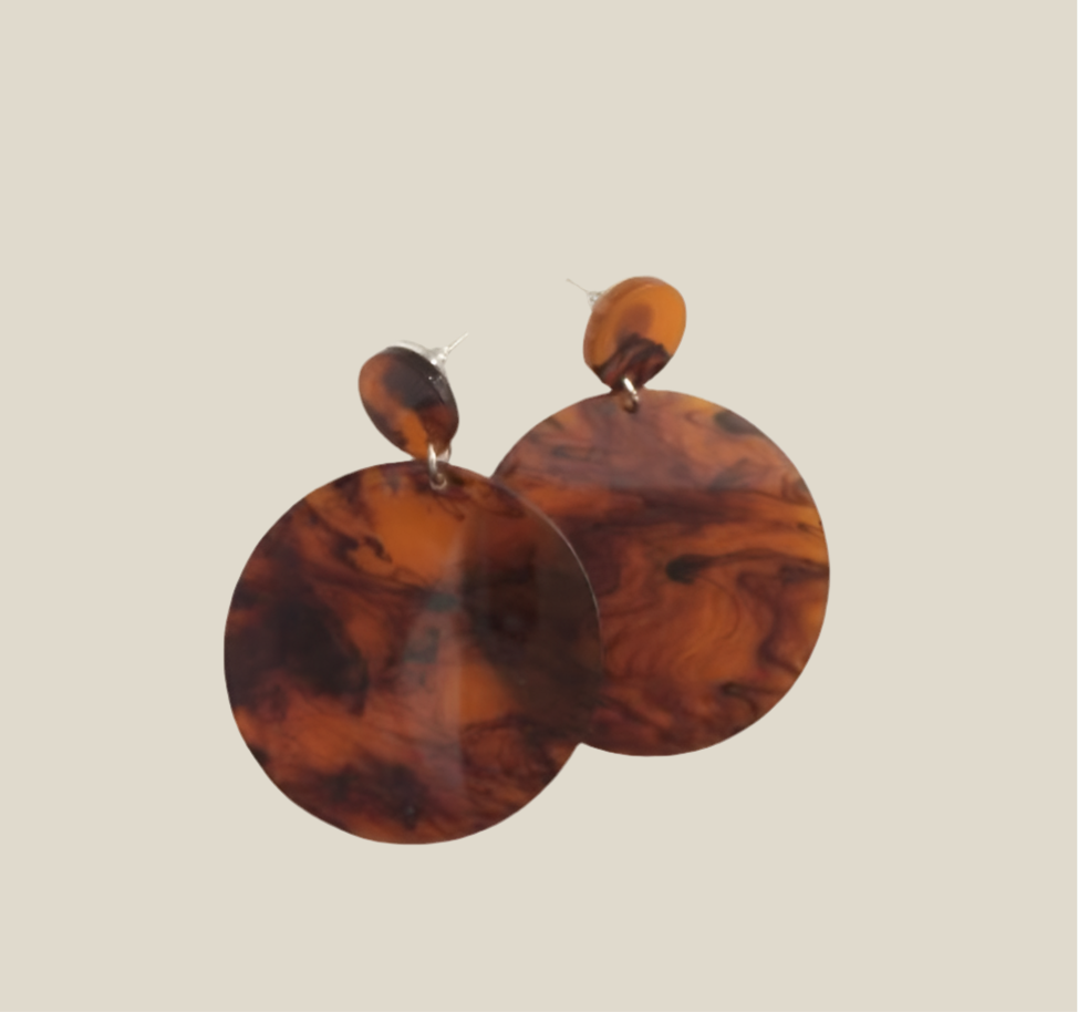 Pendientes Castaño