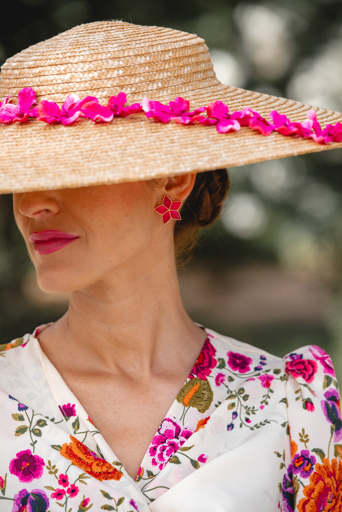 Pamela María Natural con flores