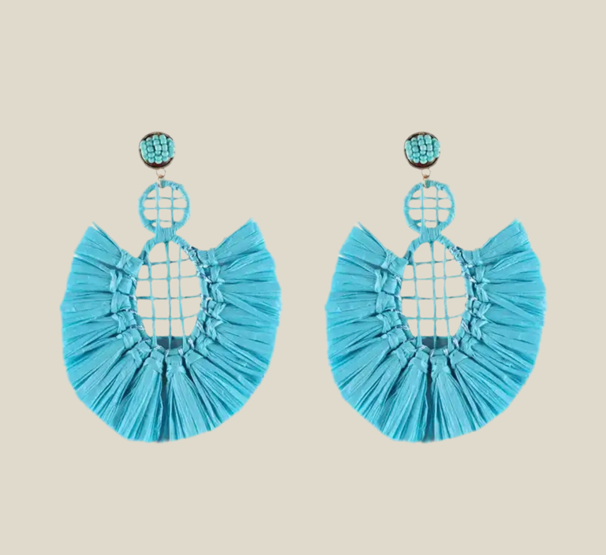 Panama blue earrings