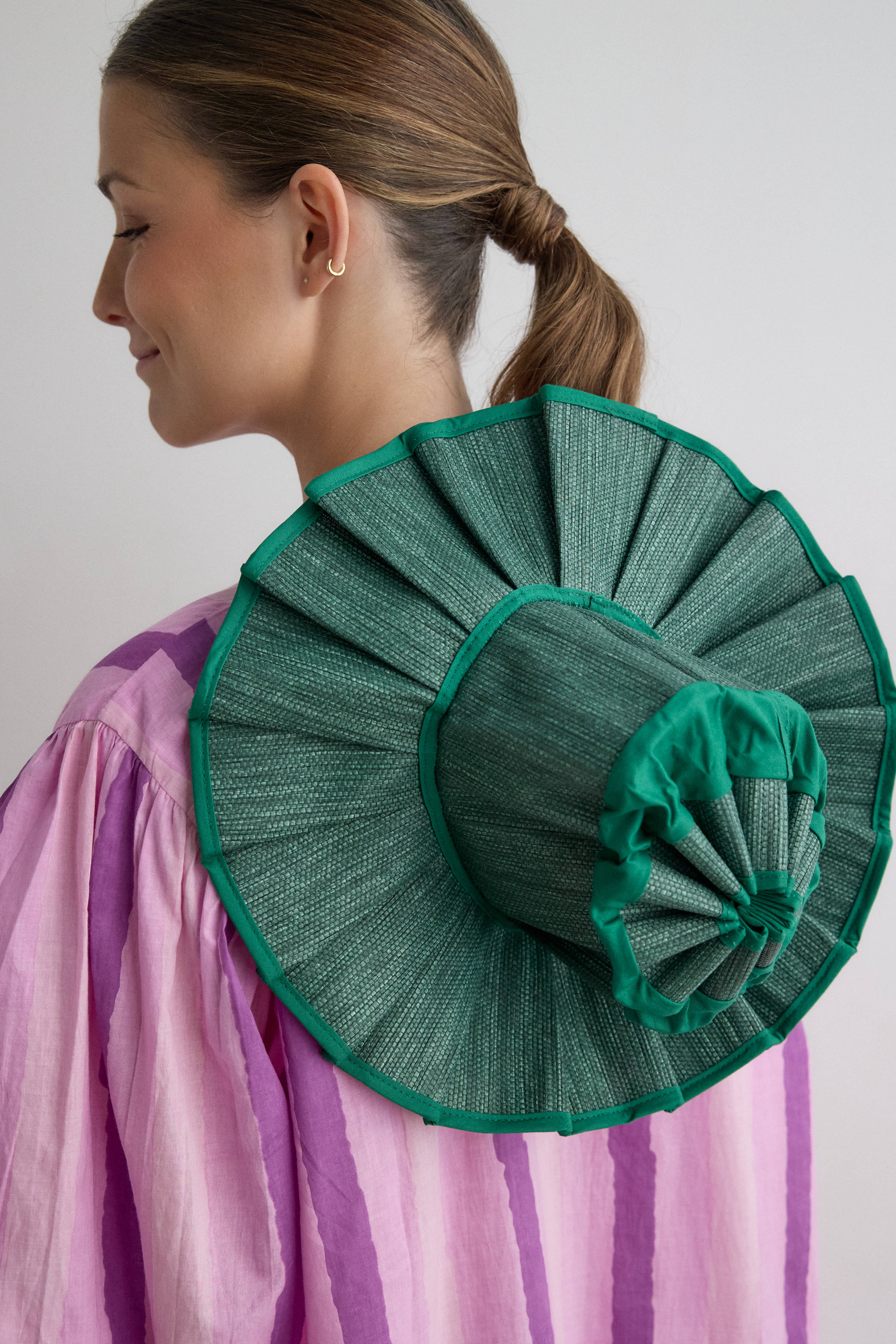 Sombrero Paraguas mini verde