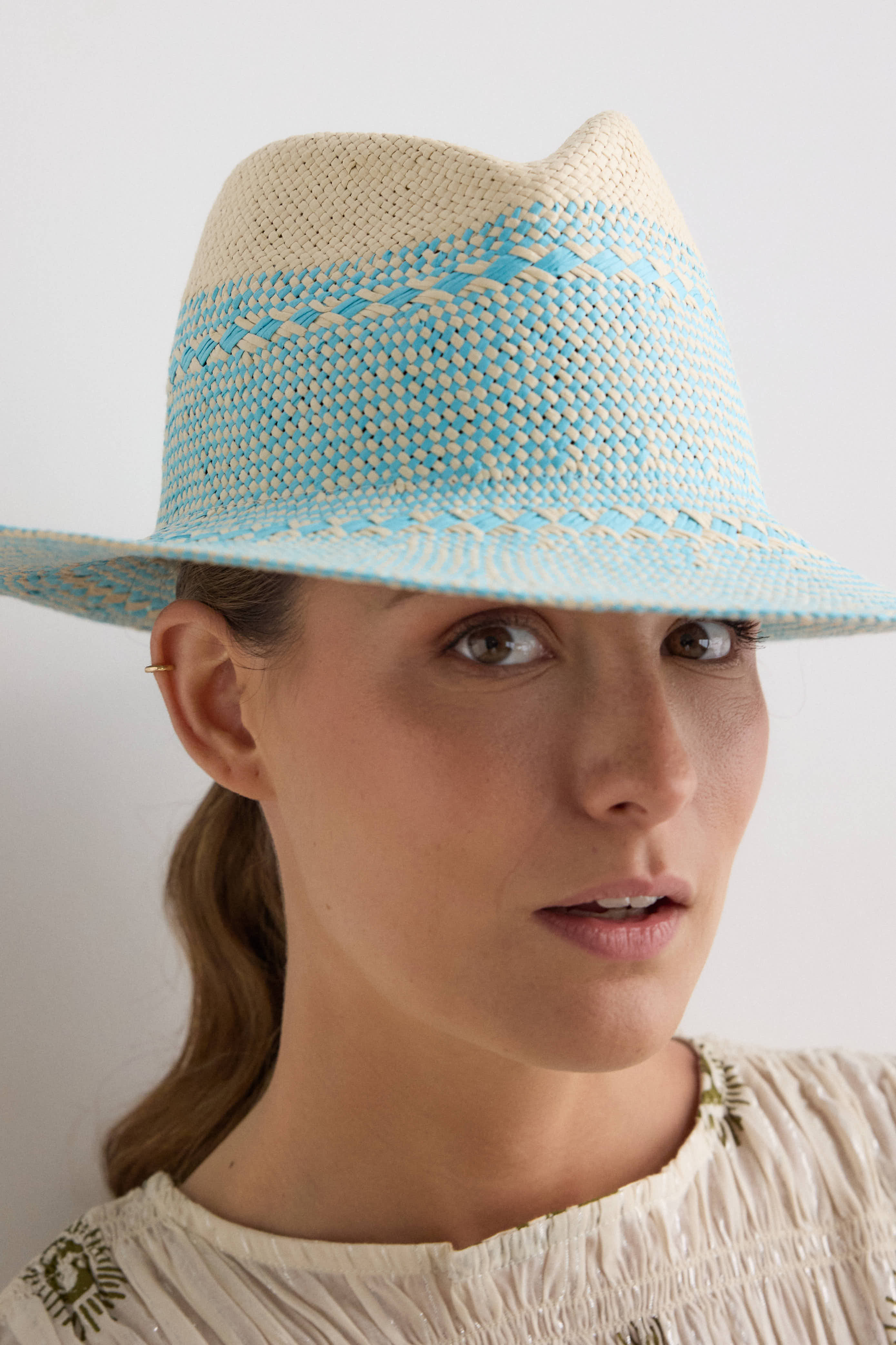 Atlantic blue hat