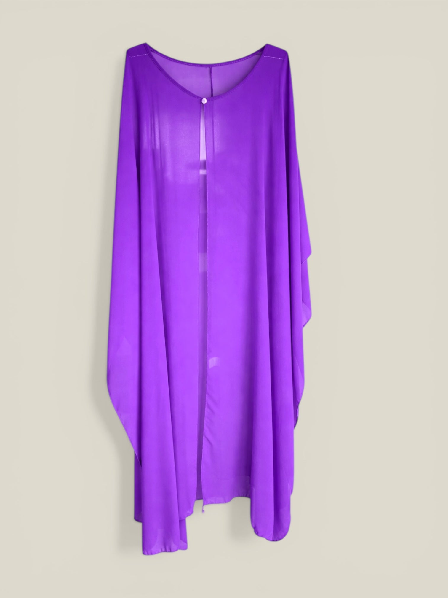 Capa de crepe larga morado