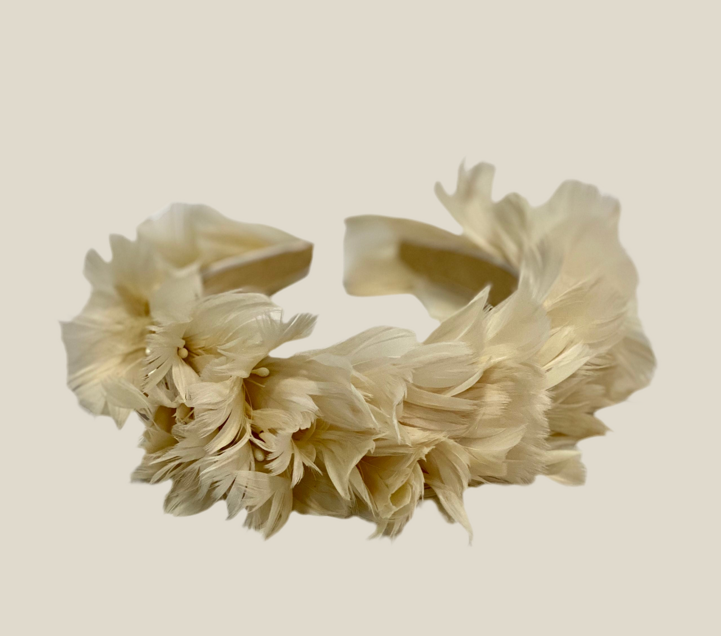 Beige Parakeet Headband