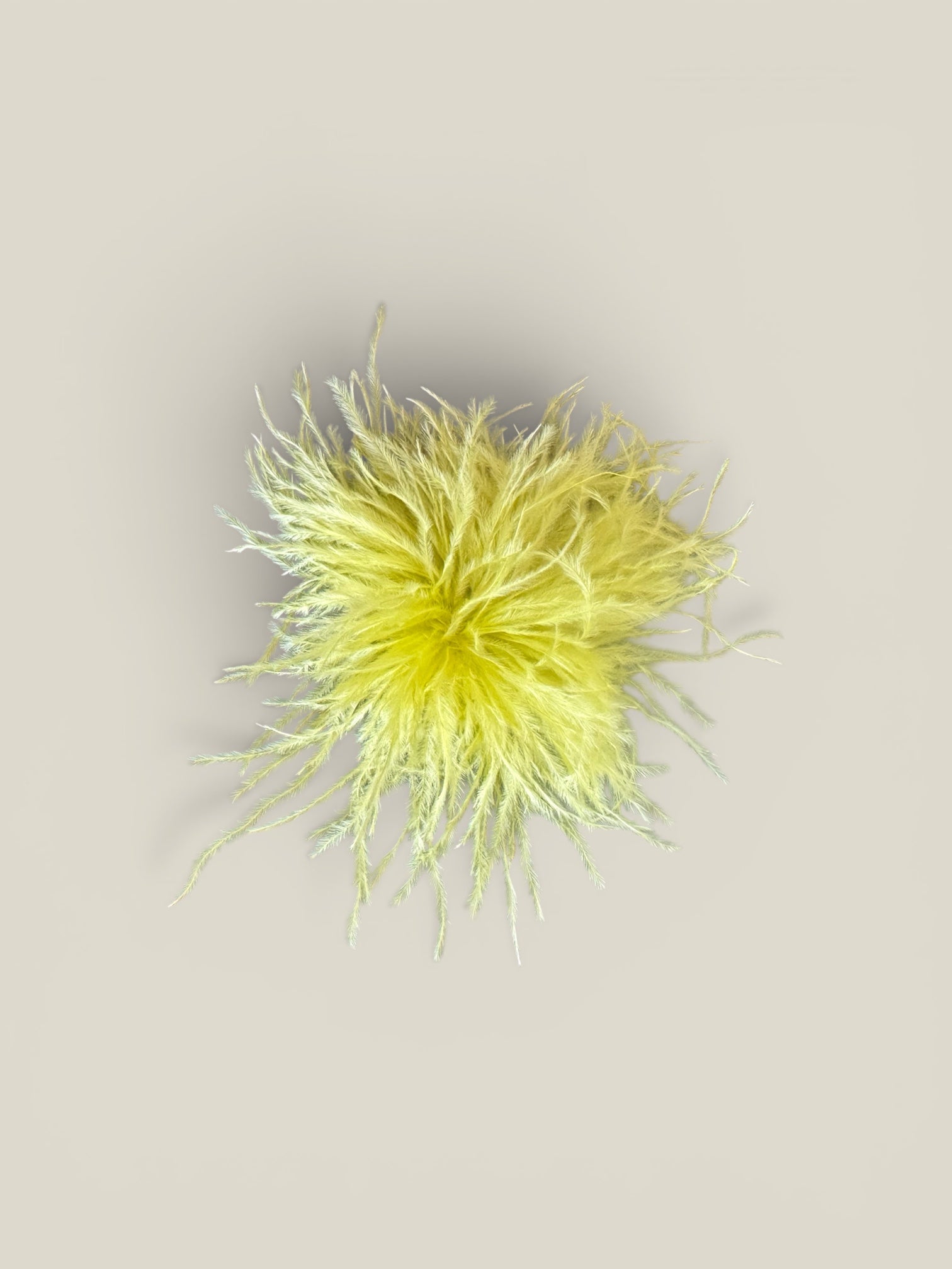 Tocado Pompón amarillo