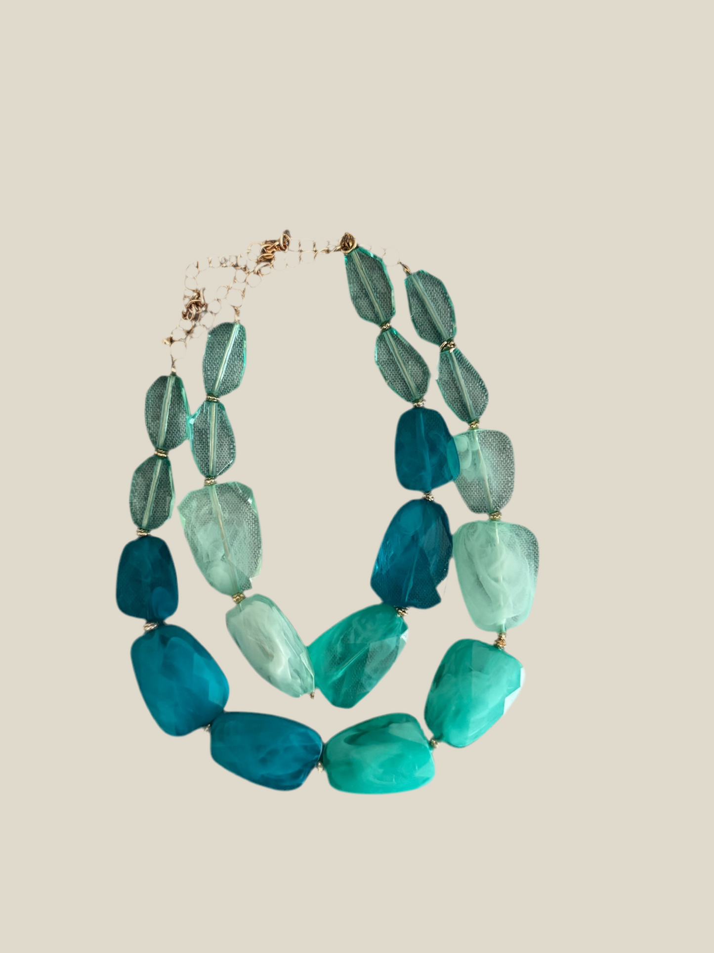 Collar Petra aguamarina