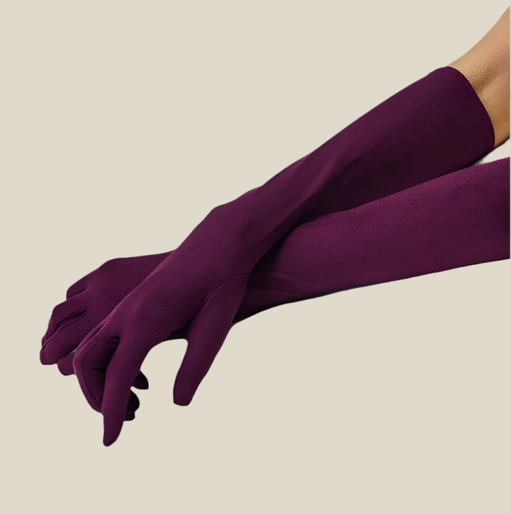 Guantes largos Vino