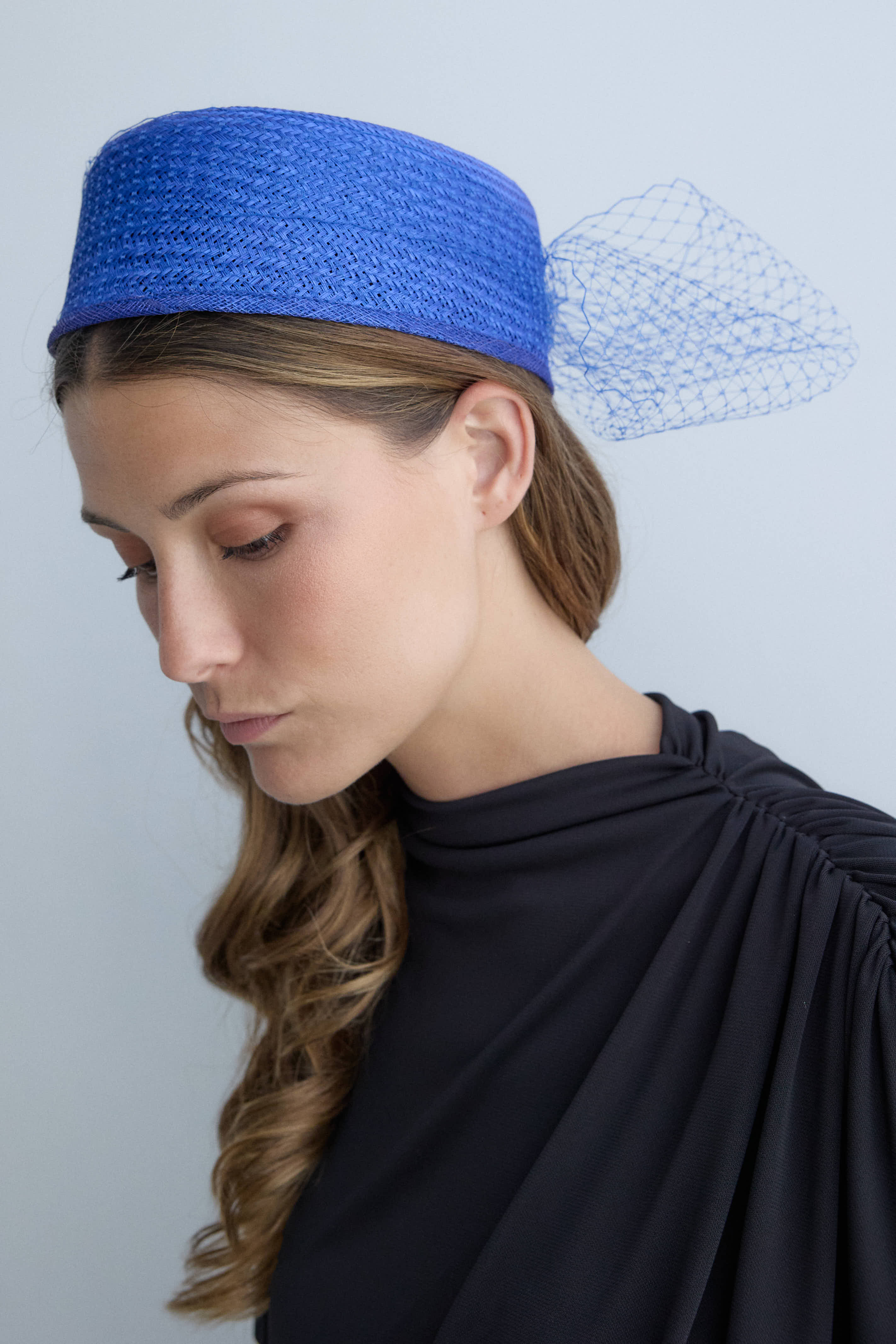 Casquete Amelia azul Klein