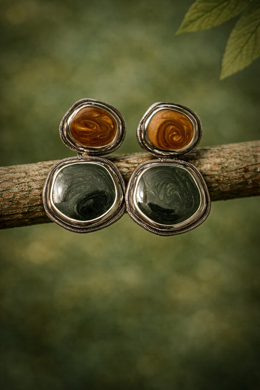 Pendientes Cremades verde