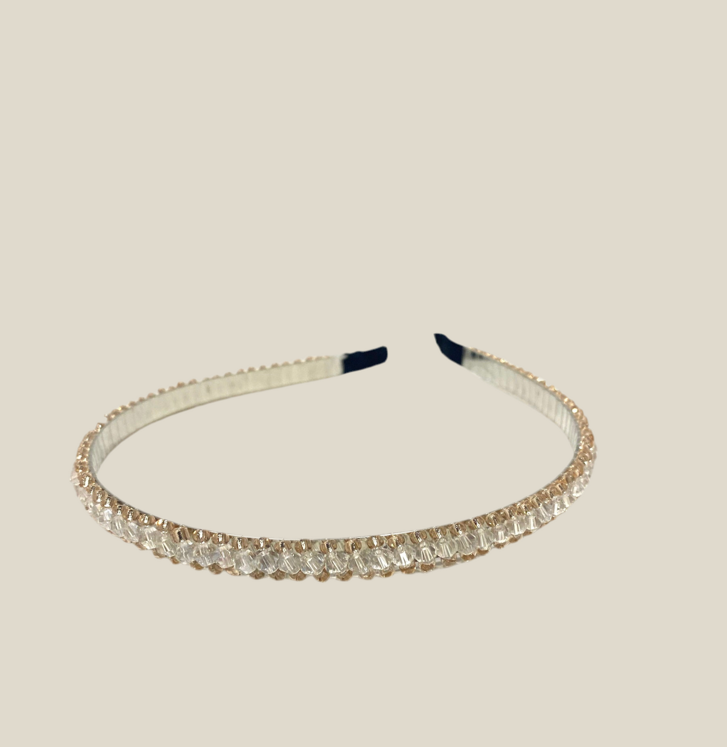 Diadema Night blanca y dorada