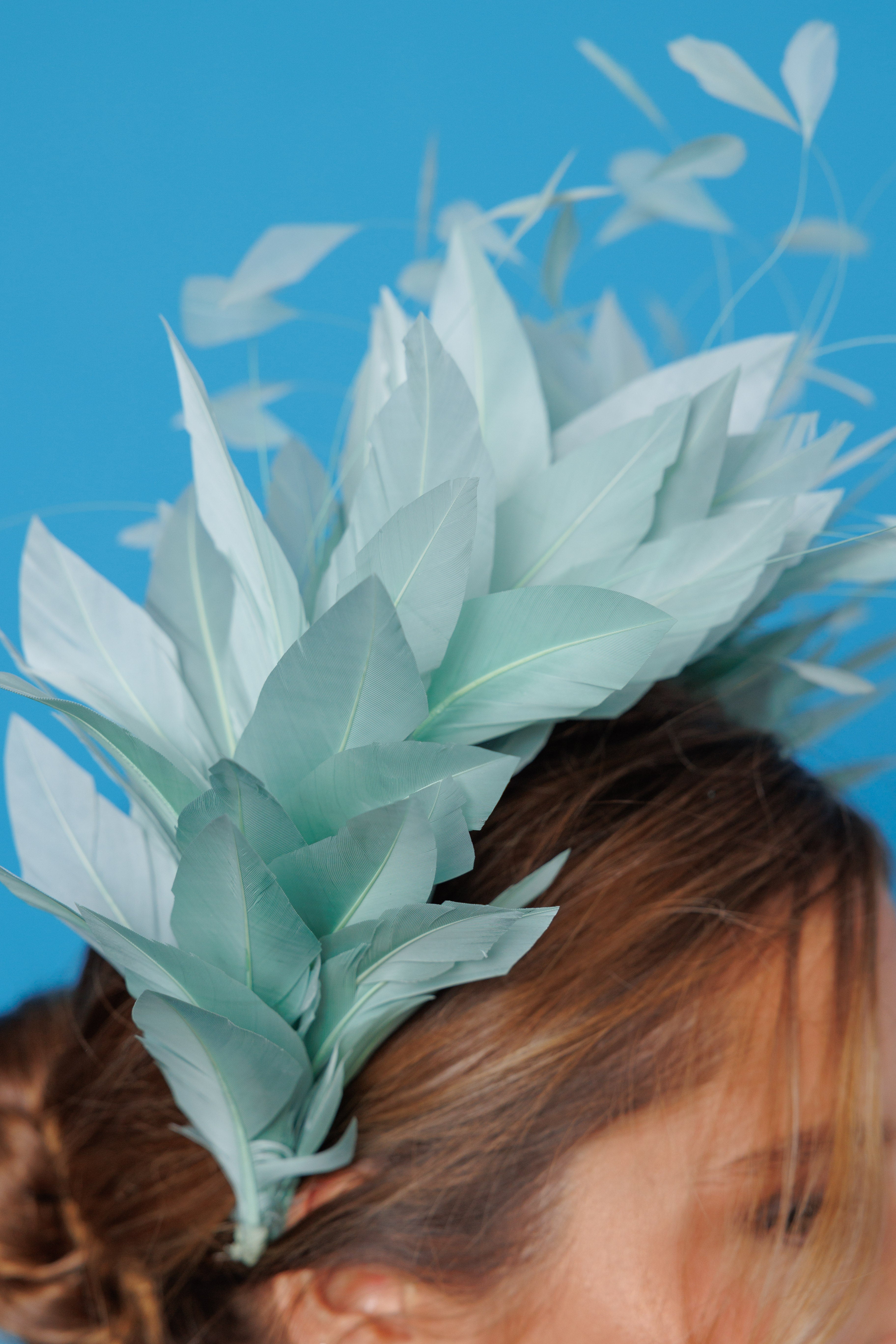 Diadema Avestruz verde