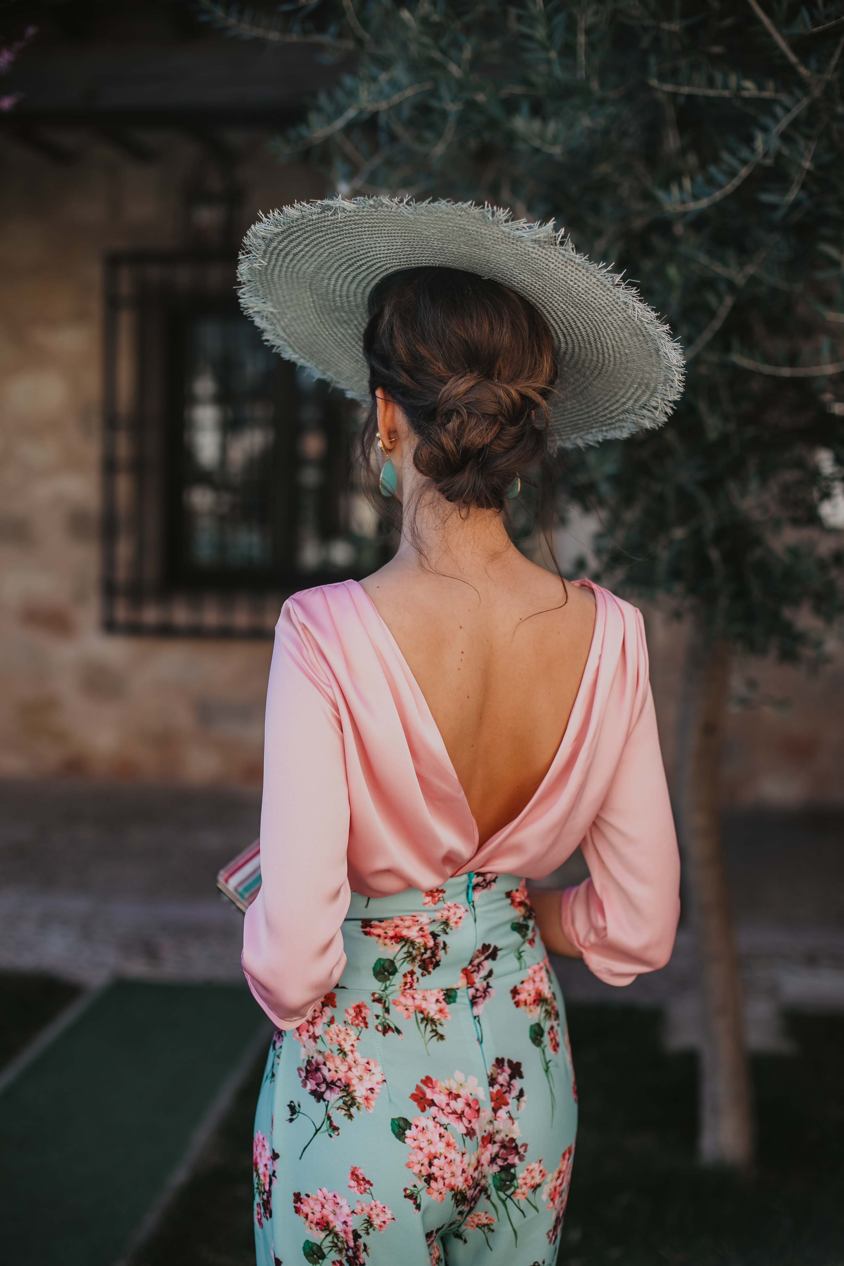 Sandra silver boater