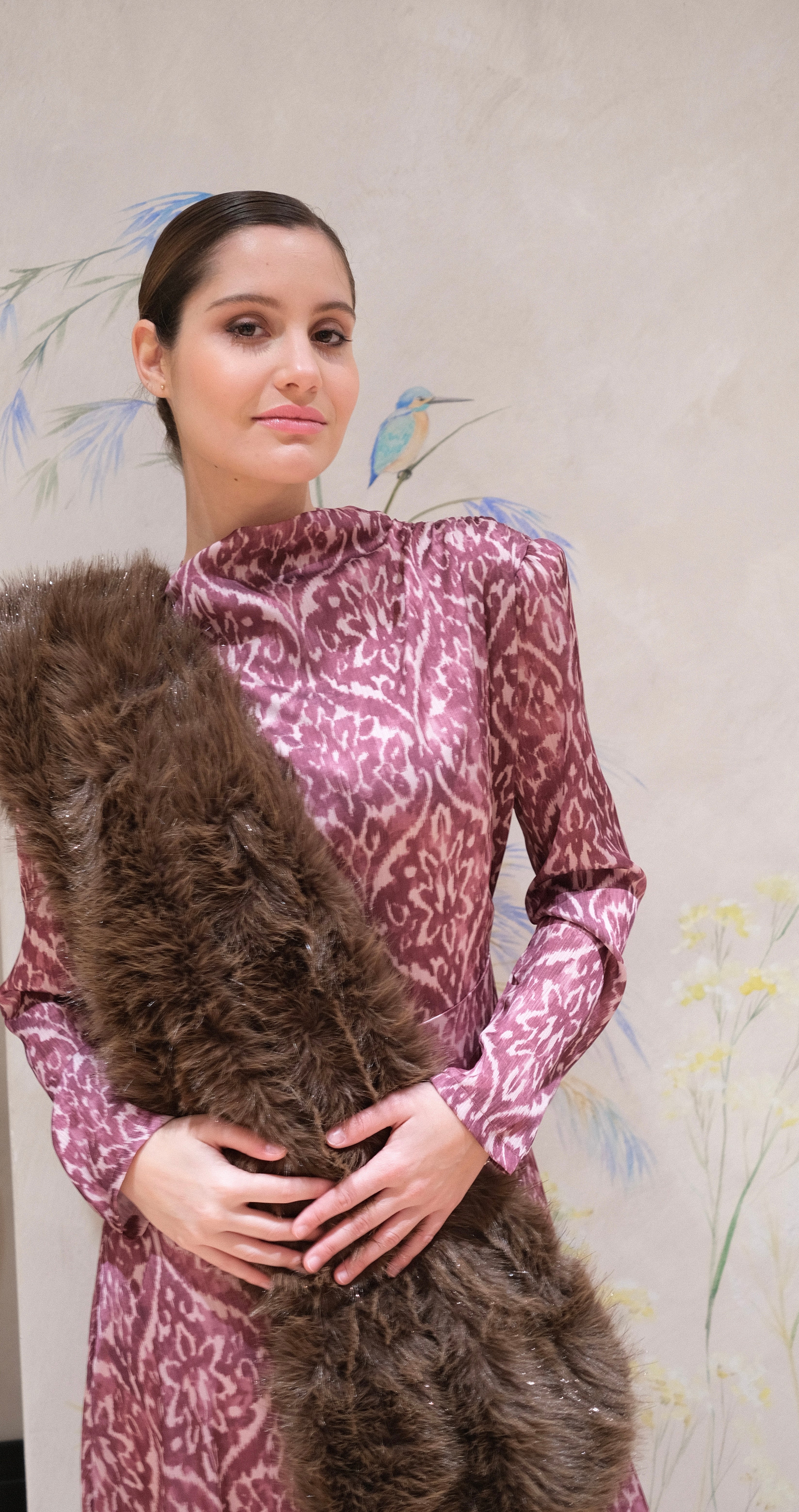 Estola de pelo Marrón Moca