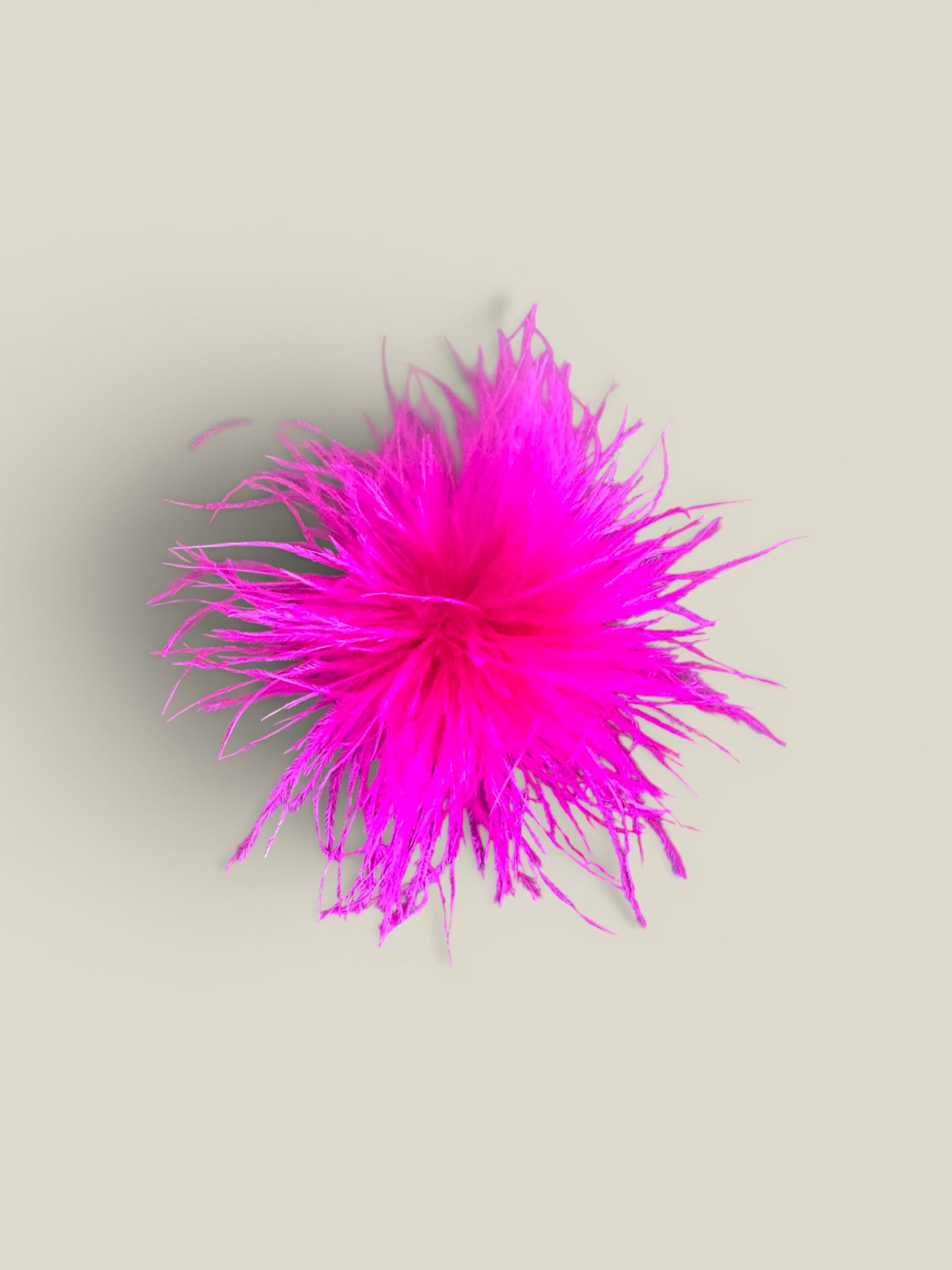 Tocado Pompón fucsia