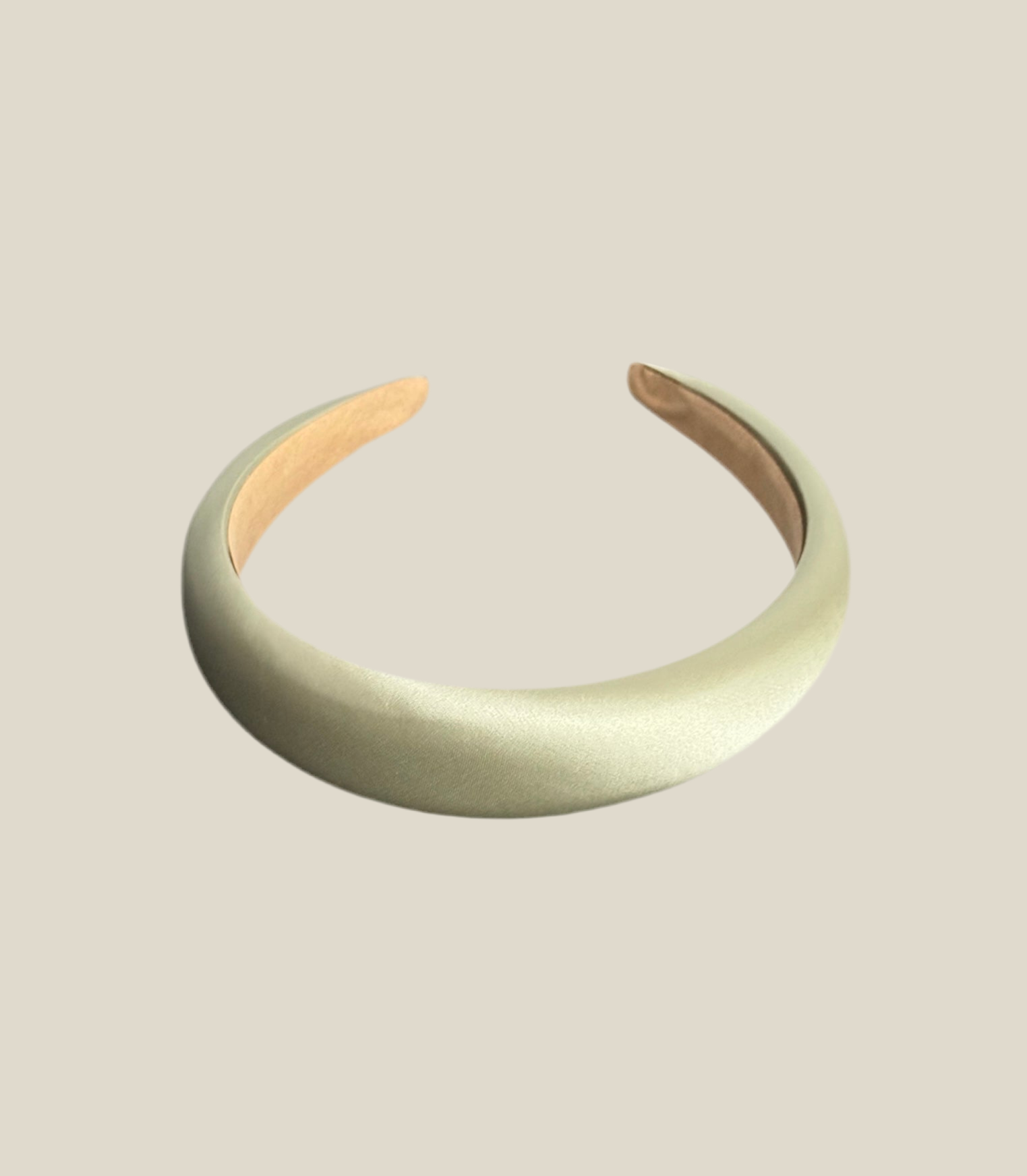 Diadema Río satén verde