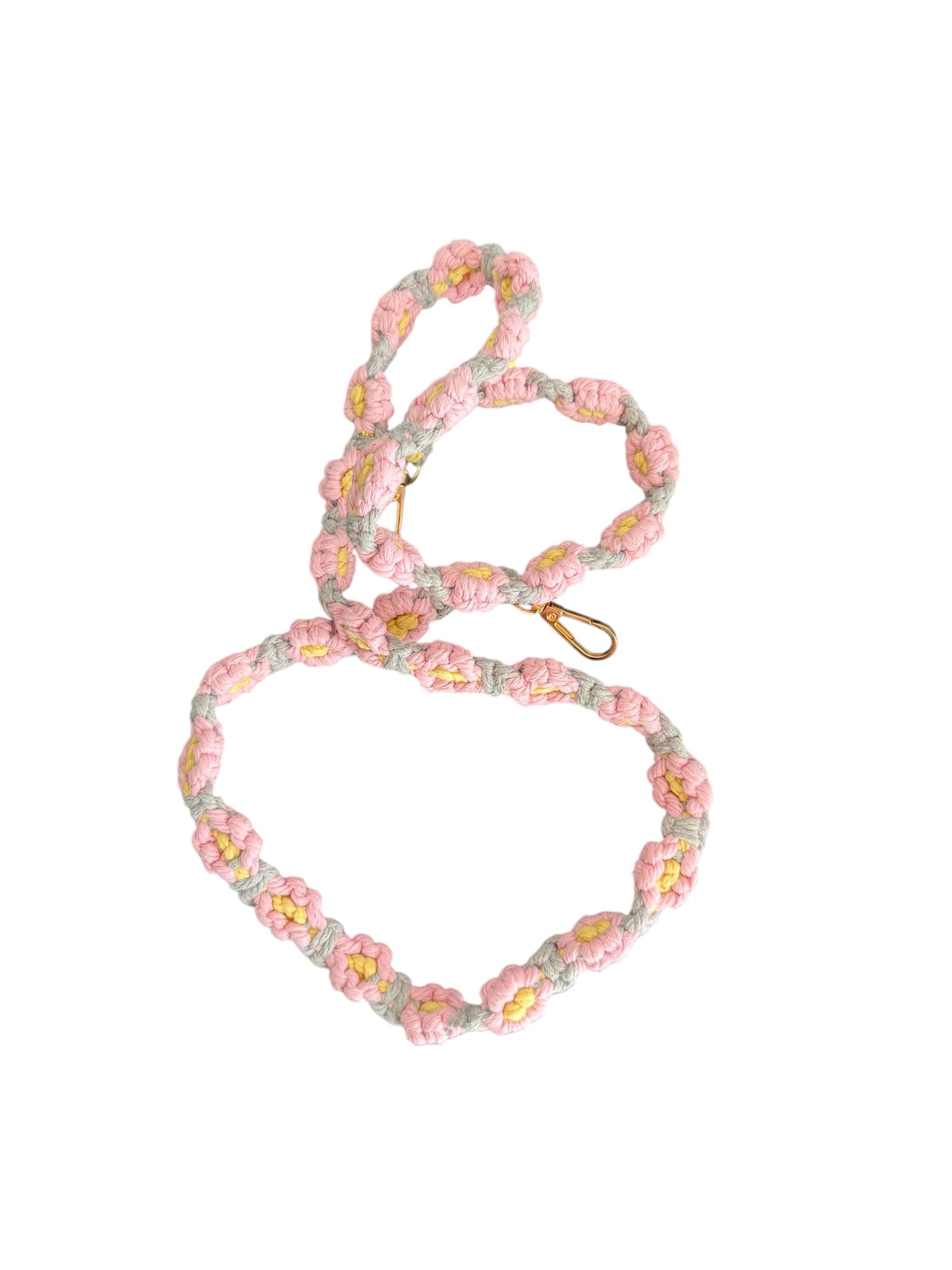 Cuelgamovil ganchillo rosa