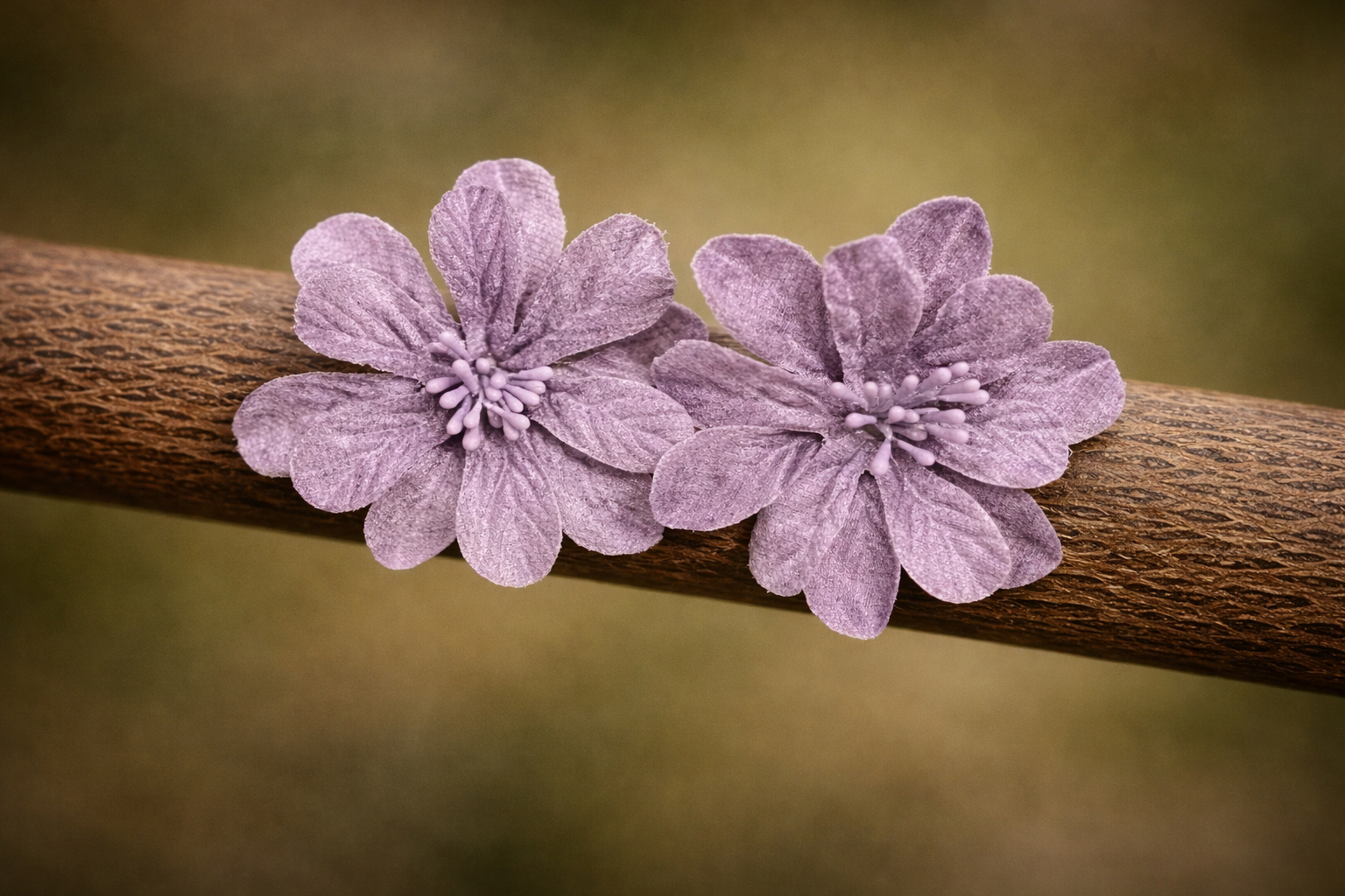 Pendientes Corola lila