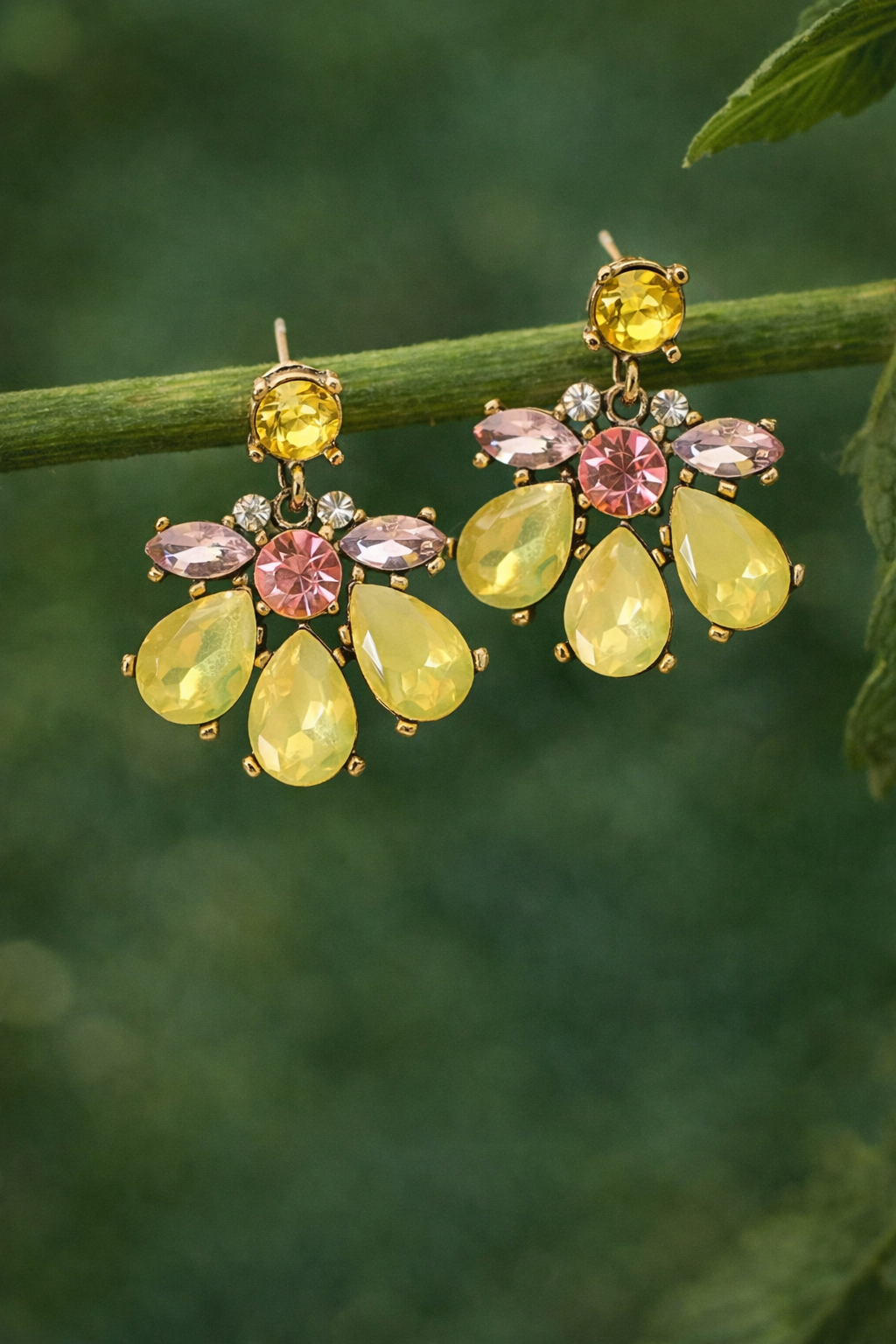 Pendientes Bichito Amarillos