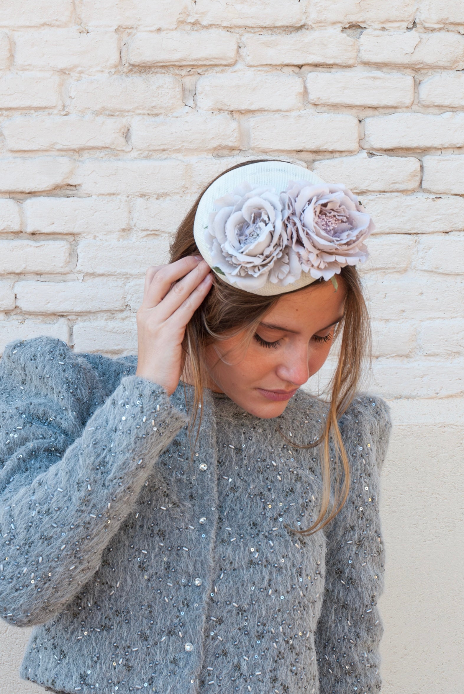 Tocado Ivy Gris