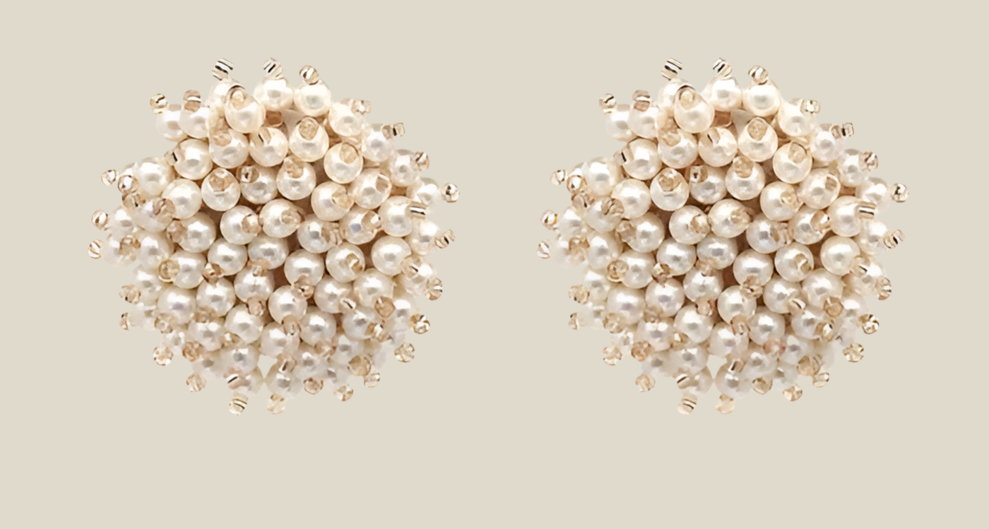 Pendientes Erizo perlas