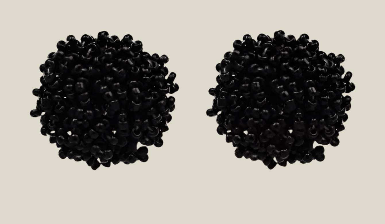 Pendientes Erizo negro