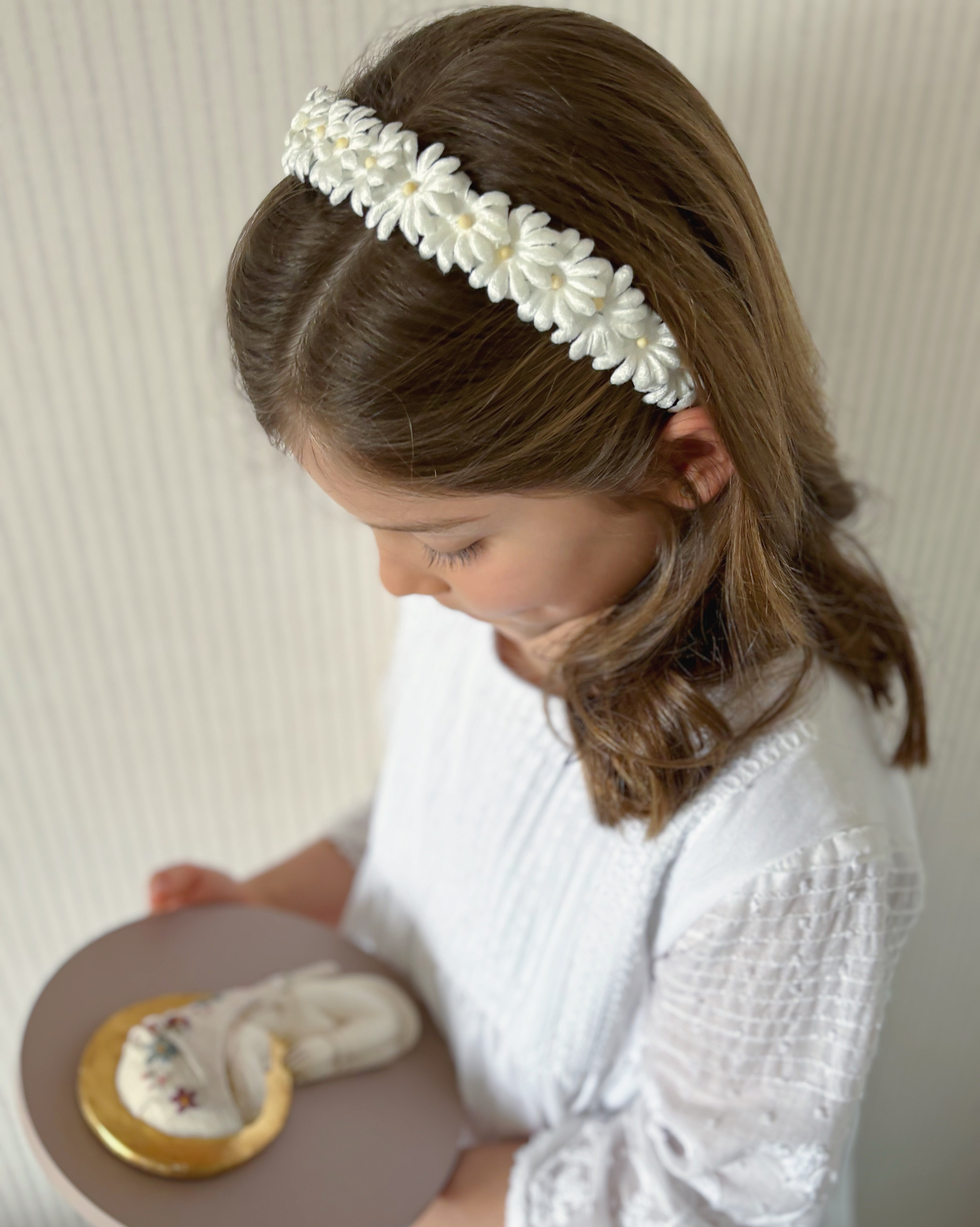 Diadema Chiribita blanca mini