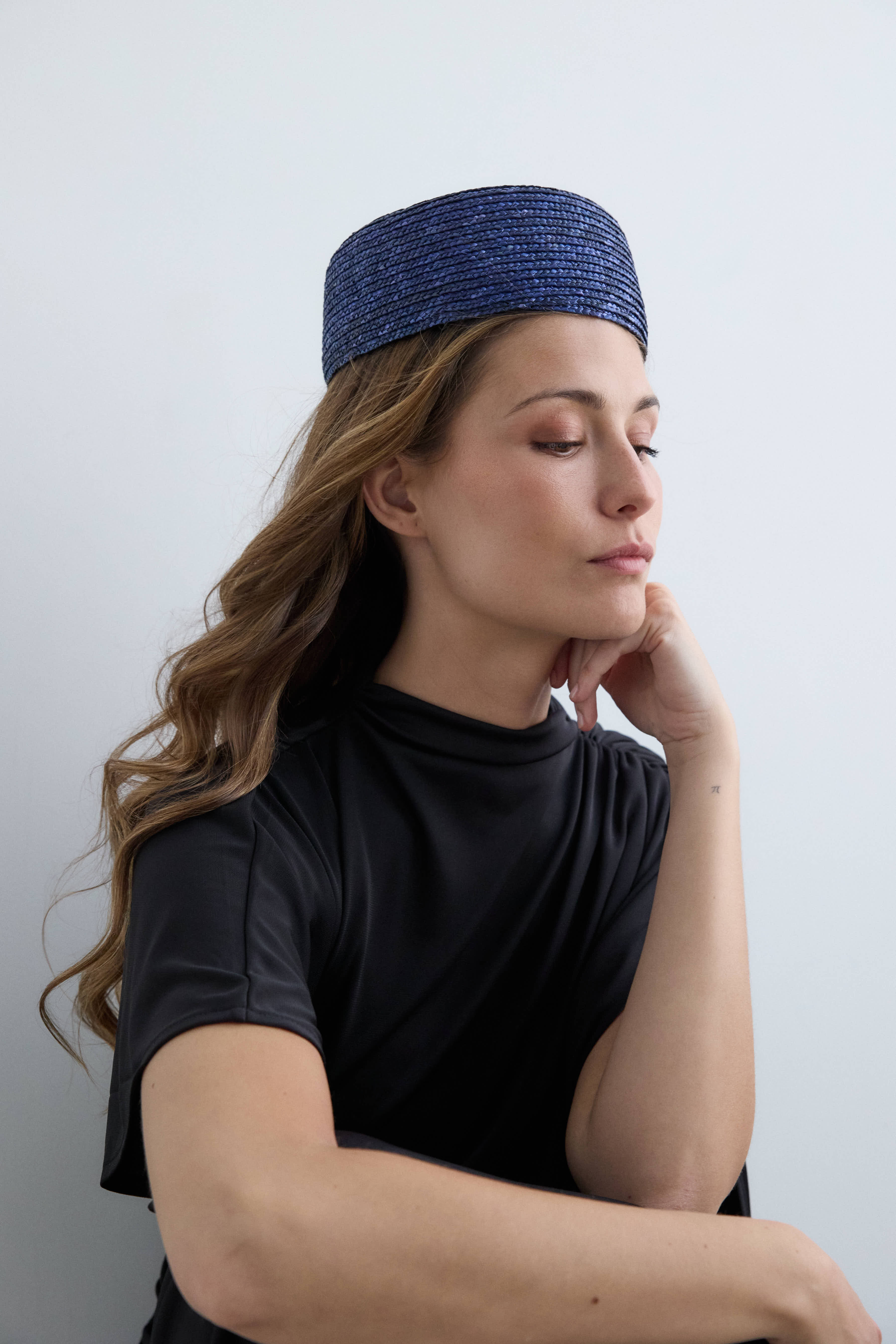 Casquete Celia azul marino