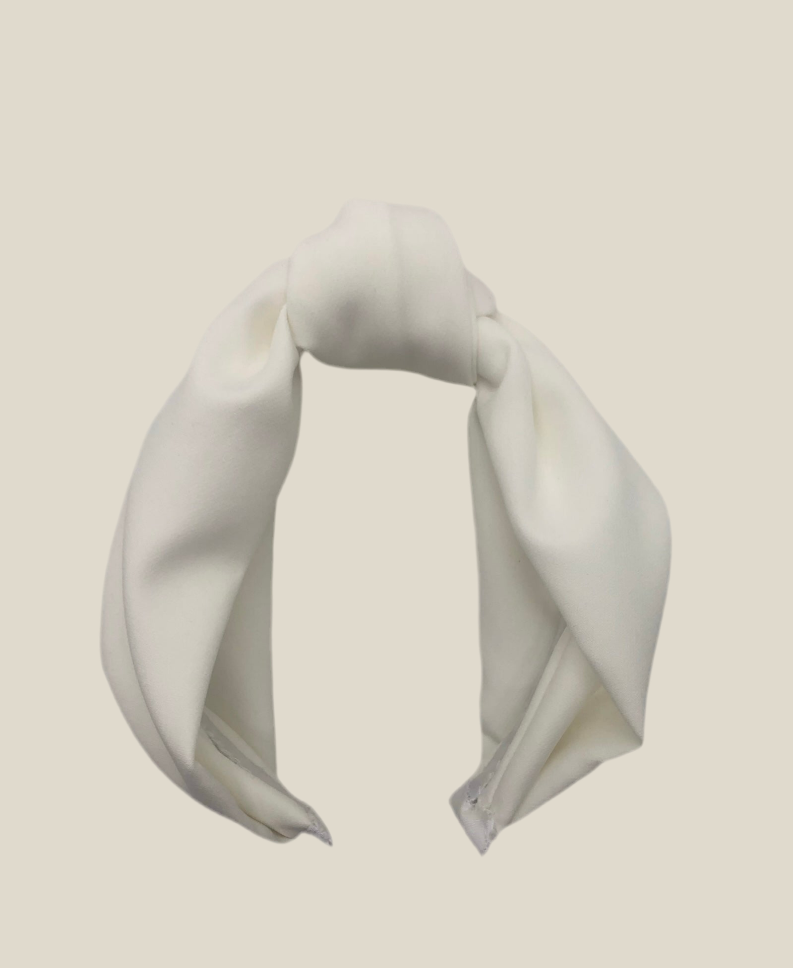 Diadema Condesa crepe blanco