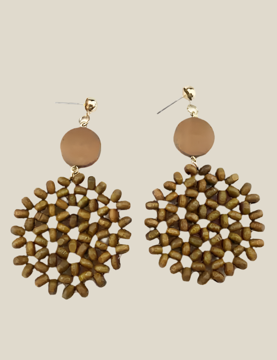 Pendientes Colmenilla oscuros