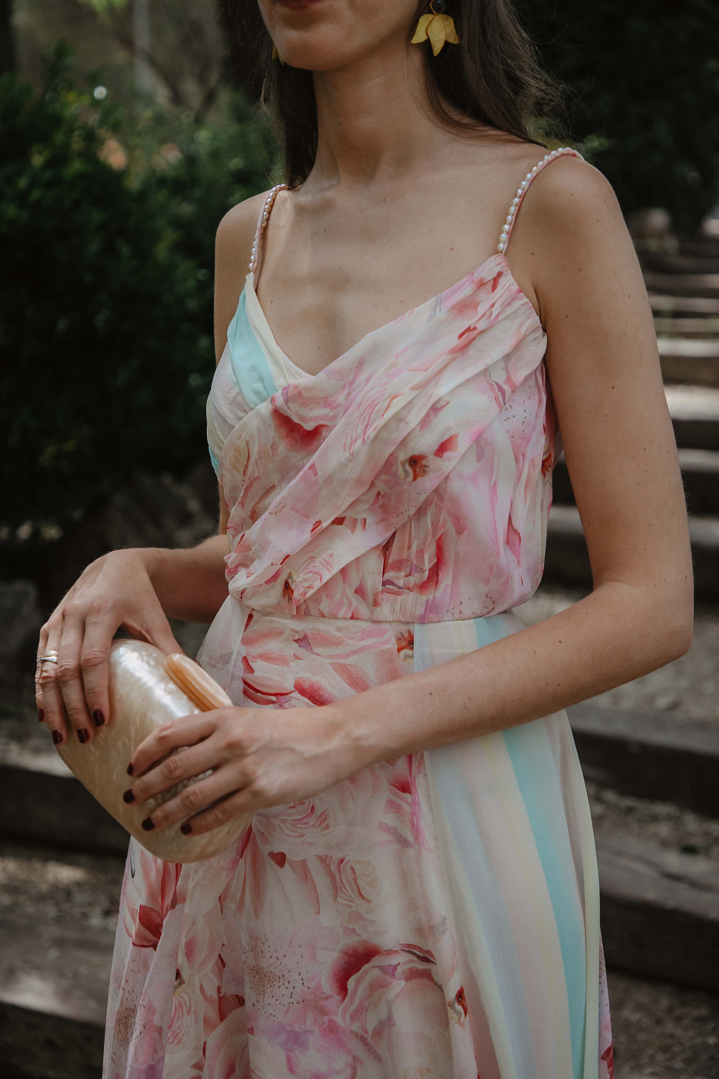 Beige Mother of Pearl bag