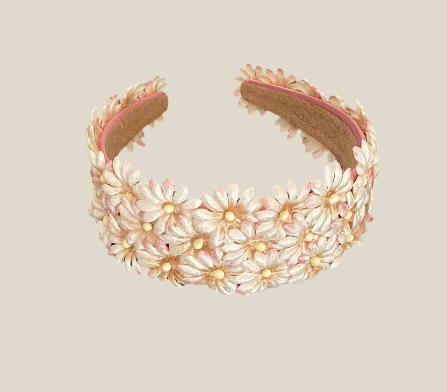 Diadema Chiribita nude y crema