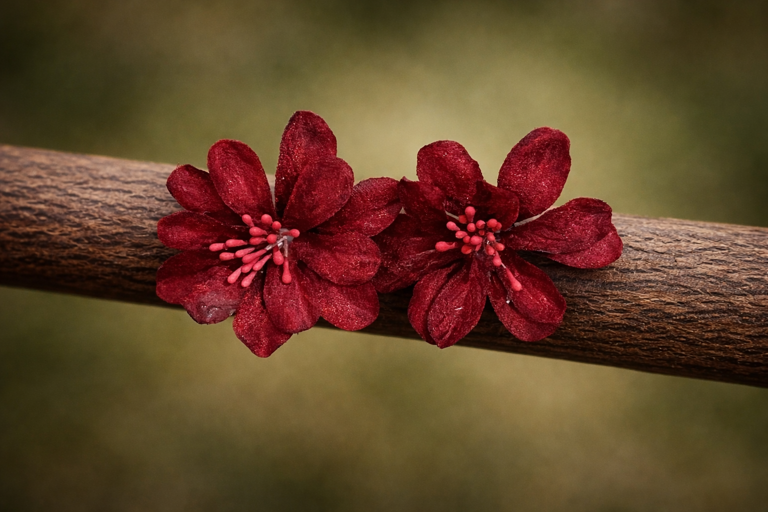 Pendientes Corola vino