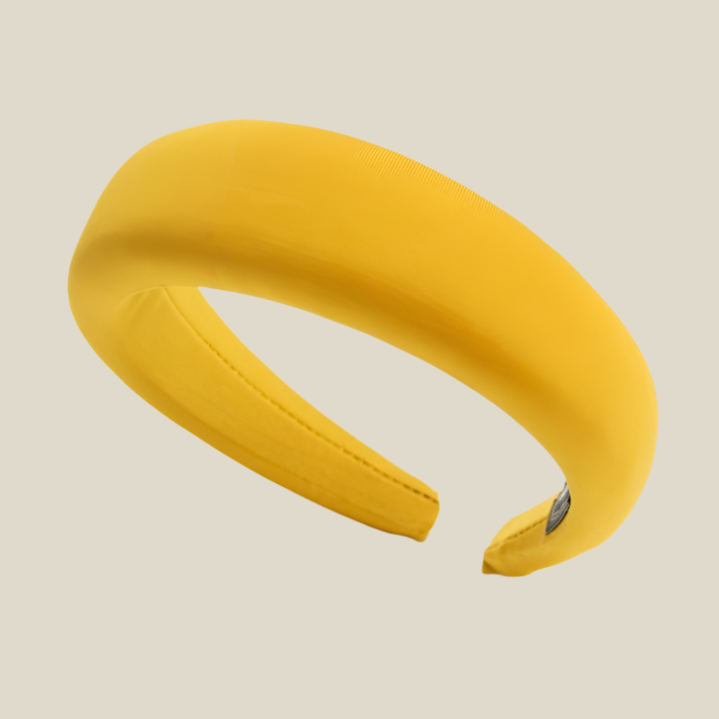 Diadema Roca plana mostaza