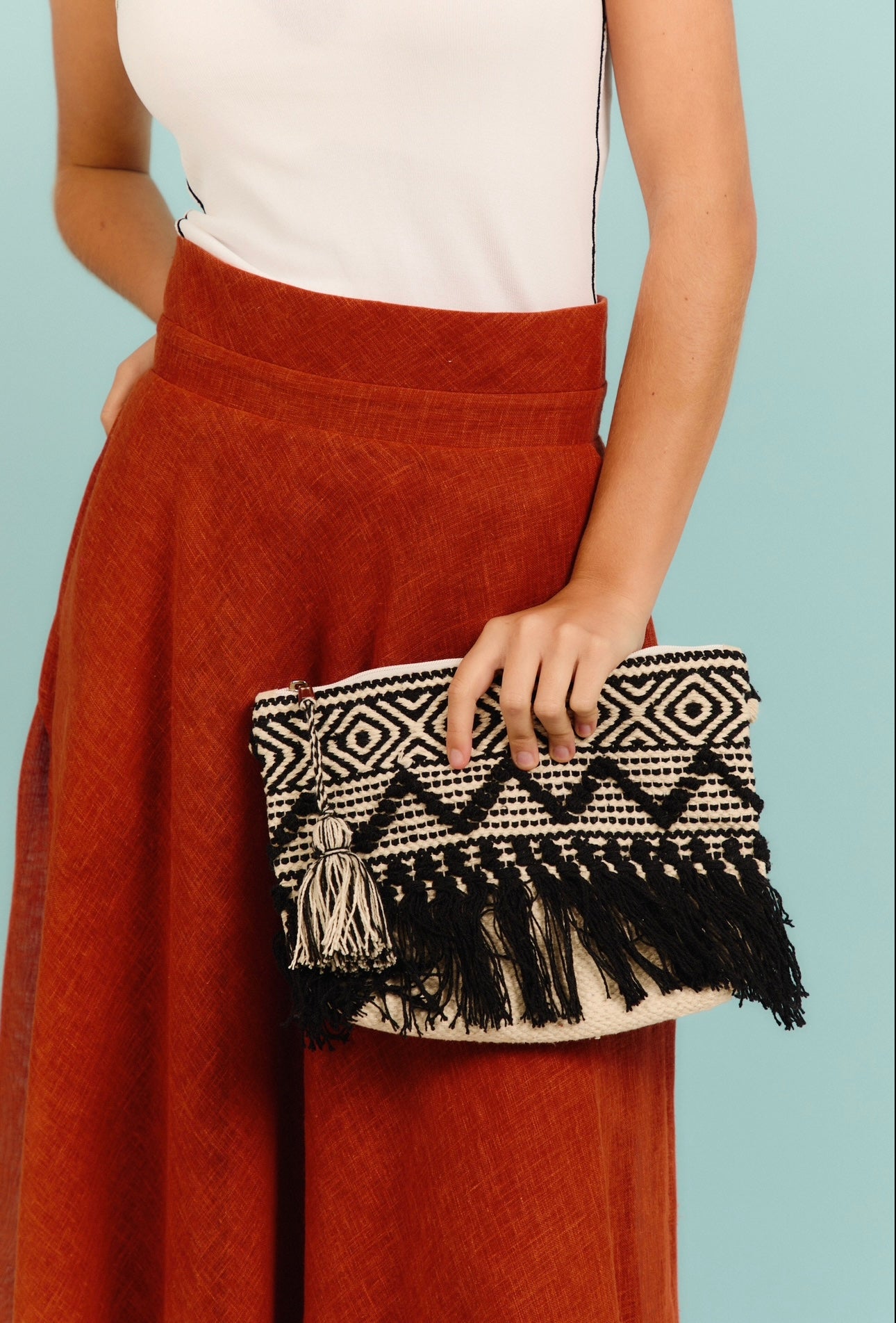 Bolso Bohol blanco y negro