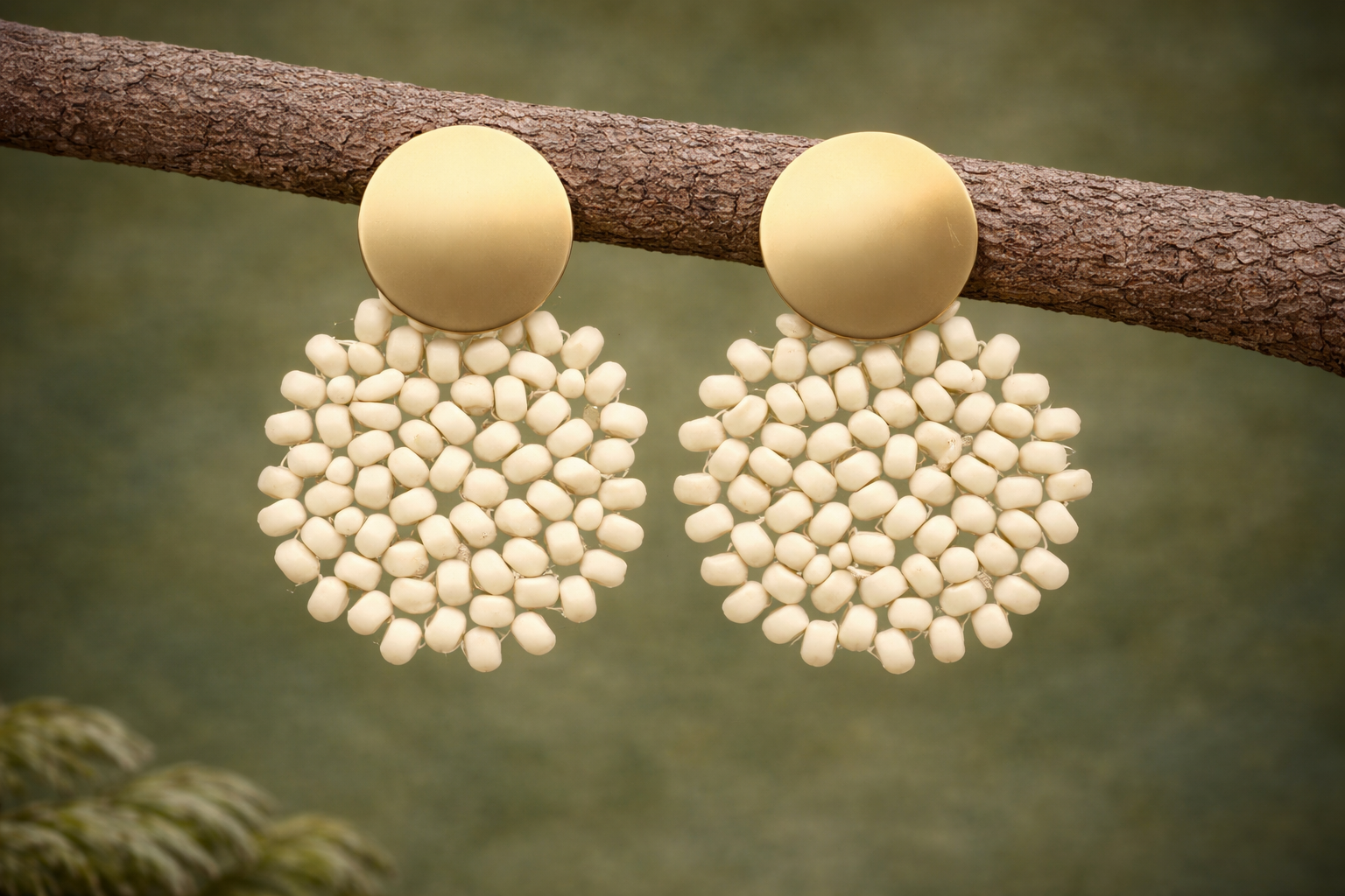 Pendientes Colmena claros