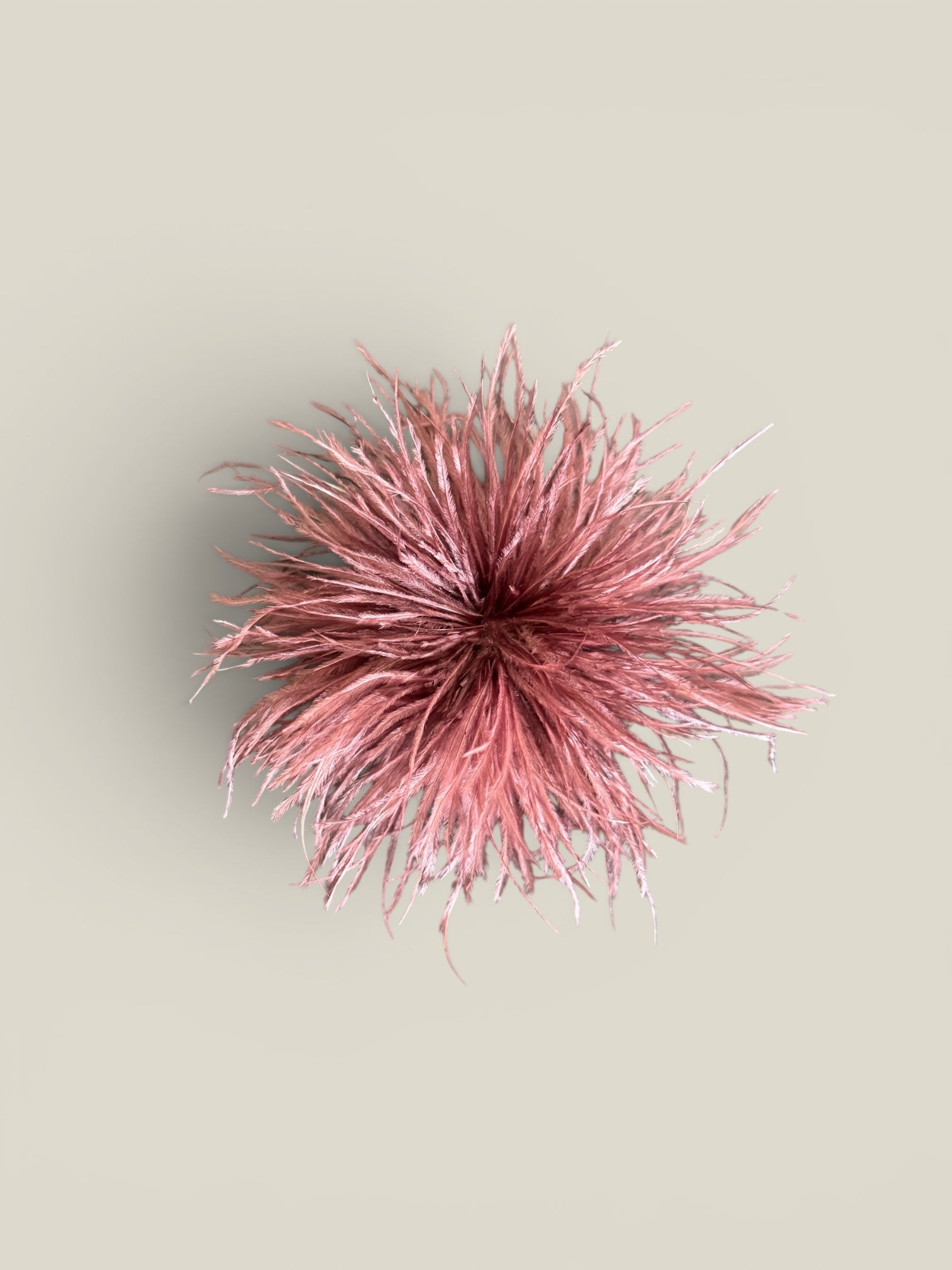 Tocado Pompón Rosa viejo