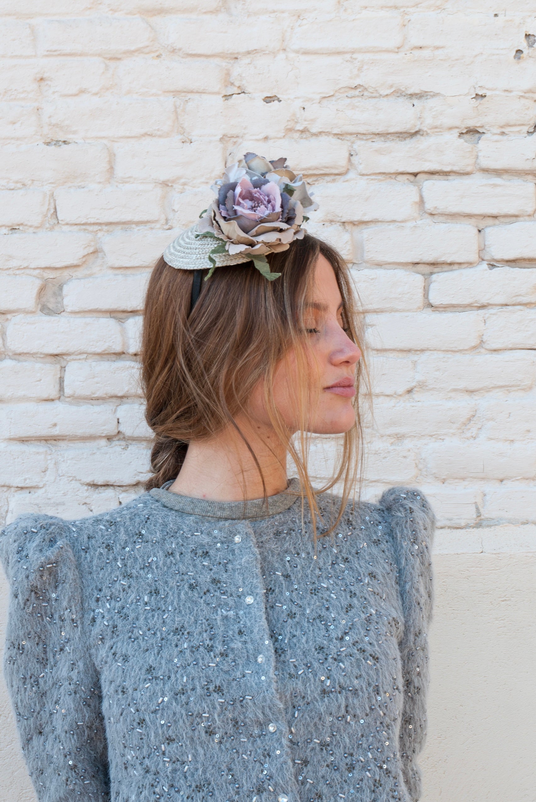 Tocado Ivy Gris