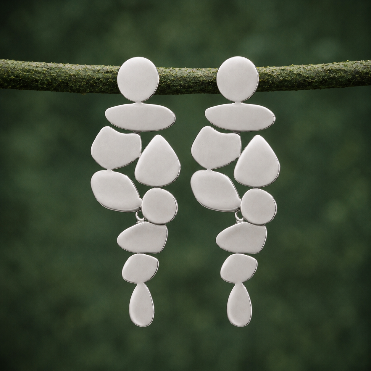 Pendientes Matisse plata