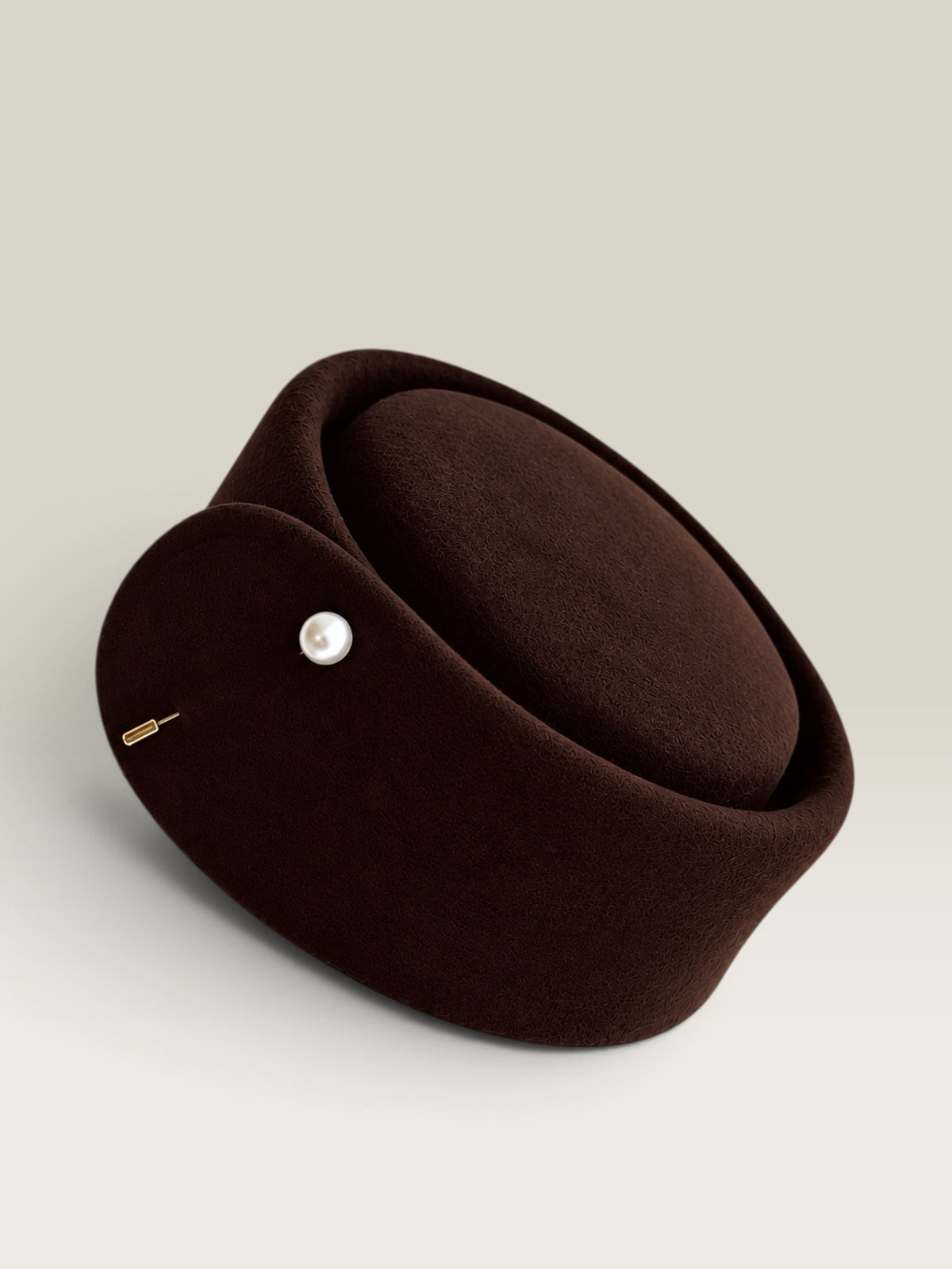 Tocado Casquete Jacqueline chocolate