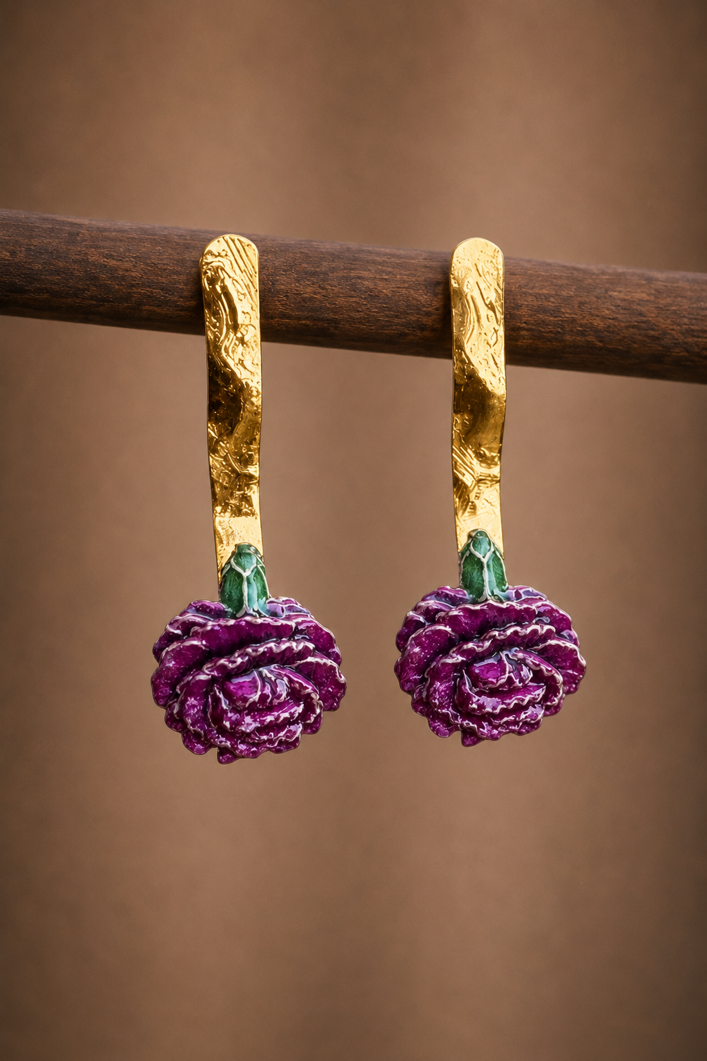 Pendientes Biznaga buganvilla