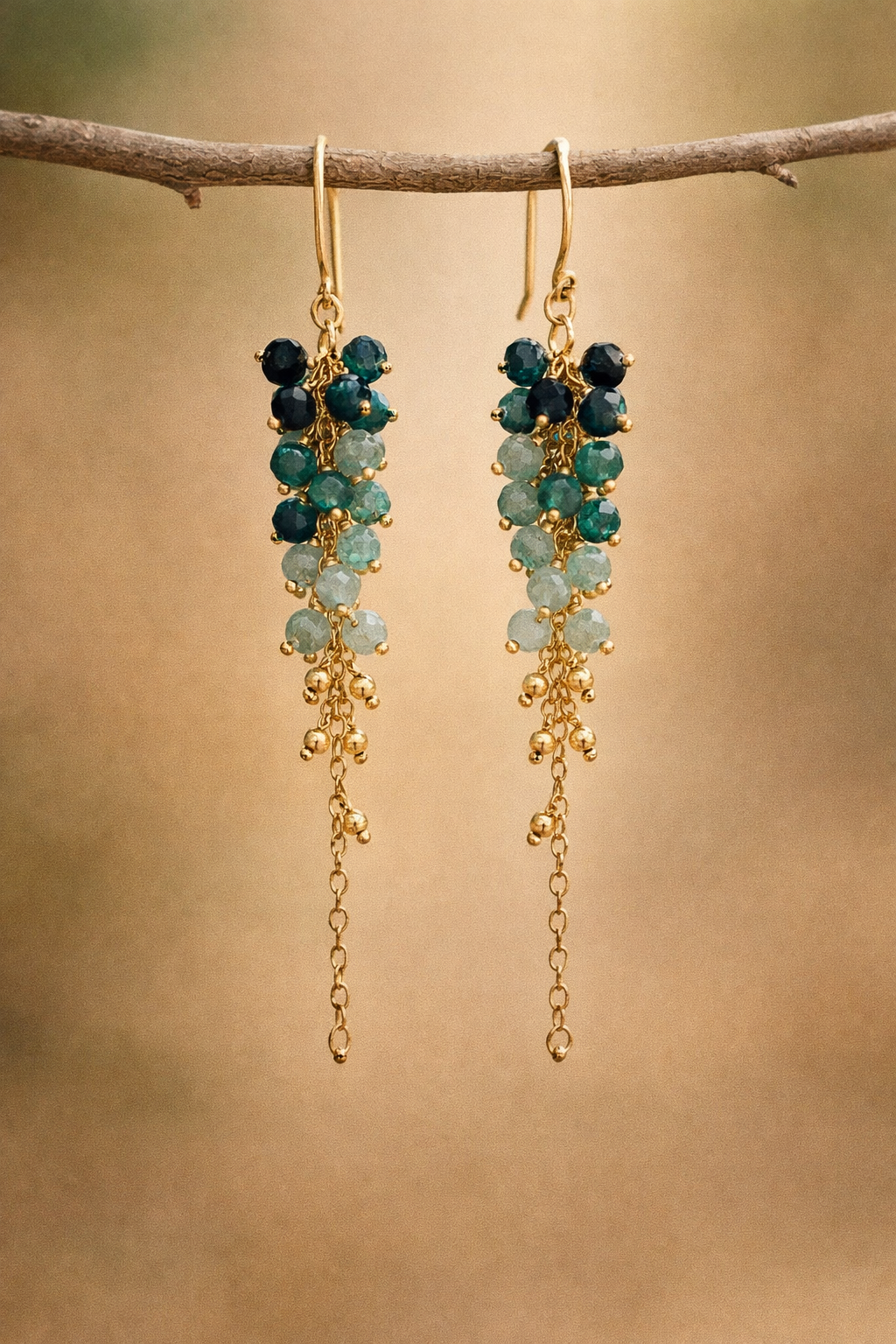 Pendientes Mare azules