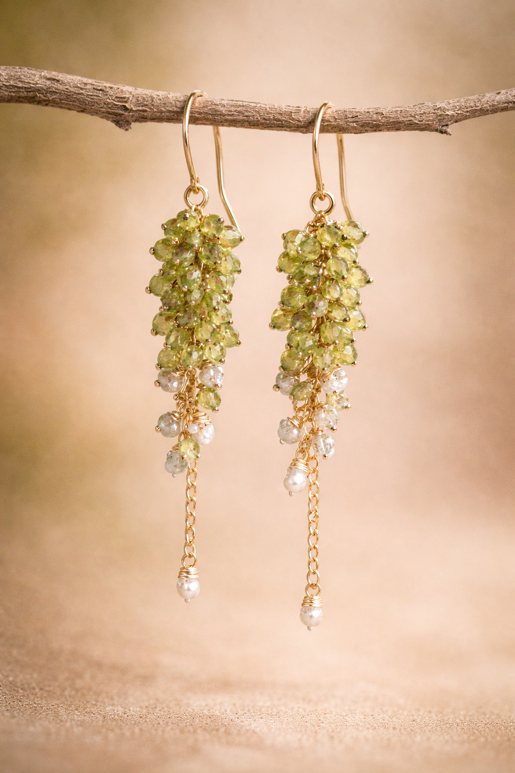 Pendientes Mare verdes