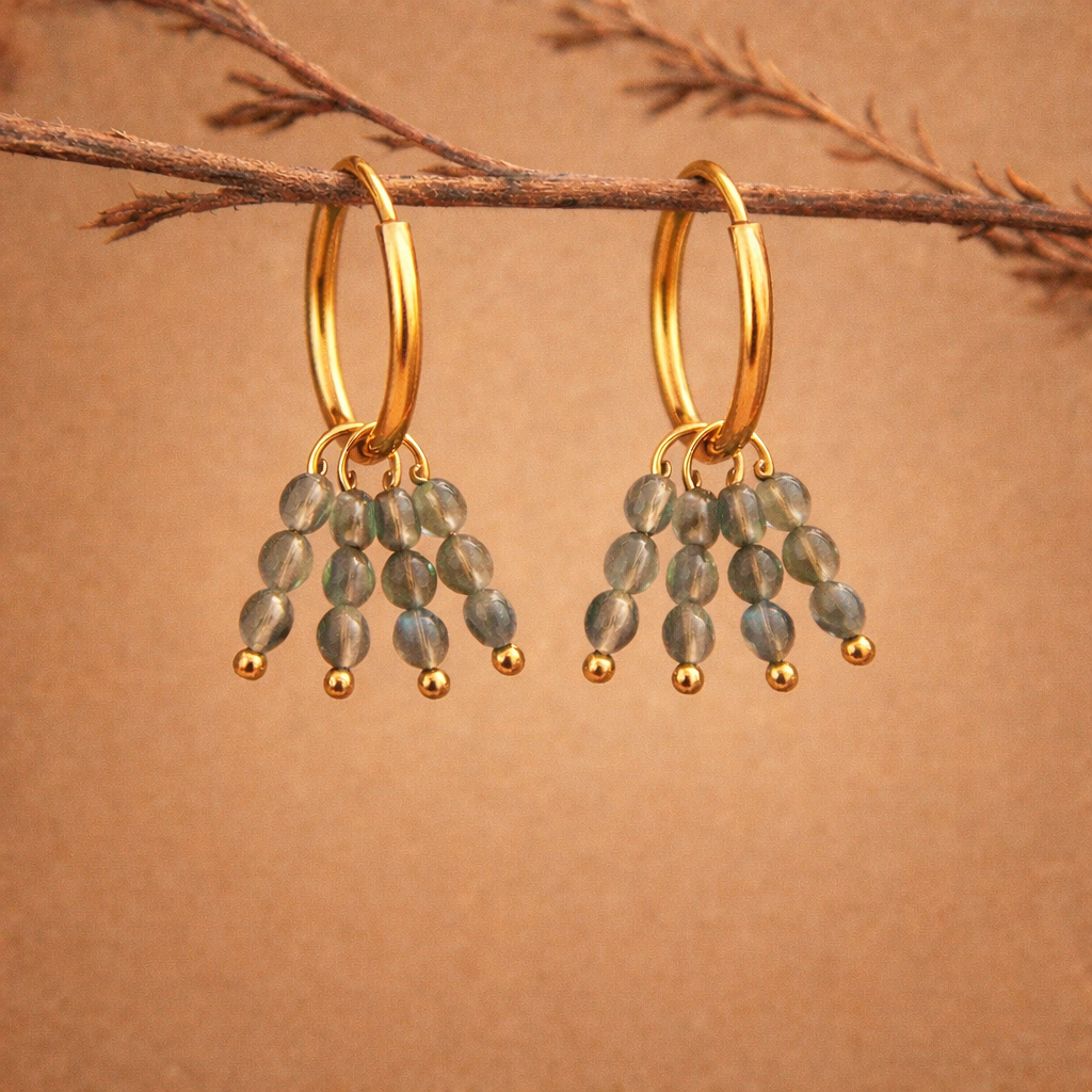 Pendientes Guincho gris