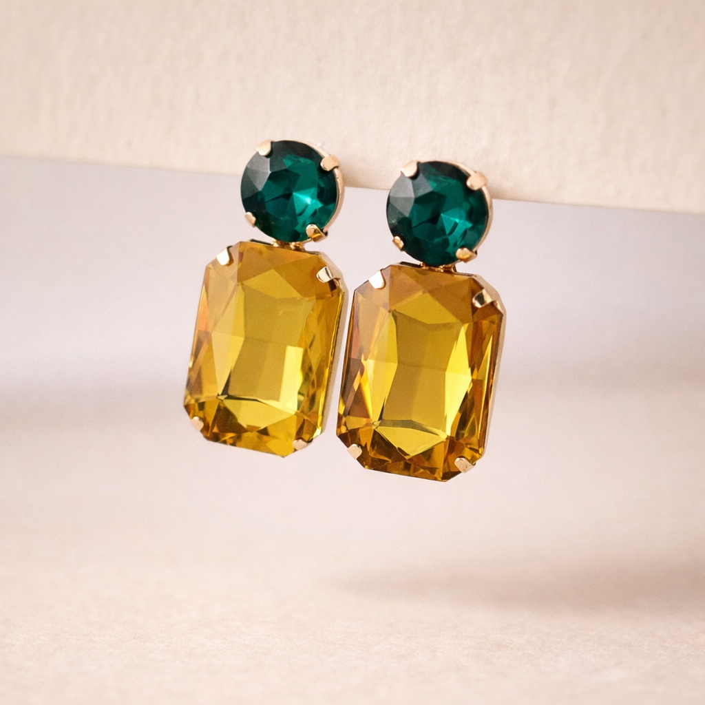 Pendientes Cascais mostaza