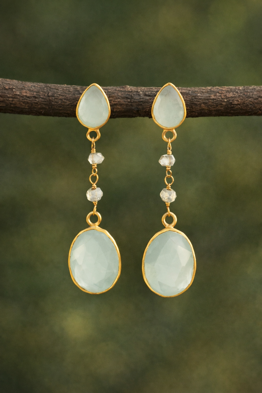 Pendientes Peñubia menta