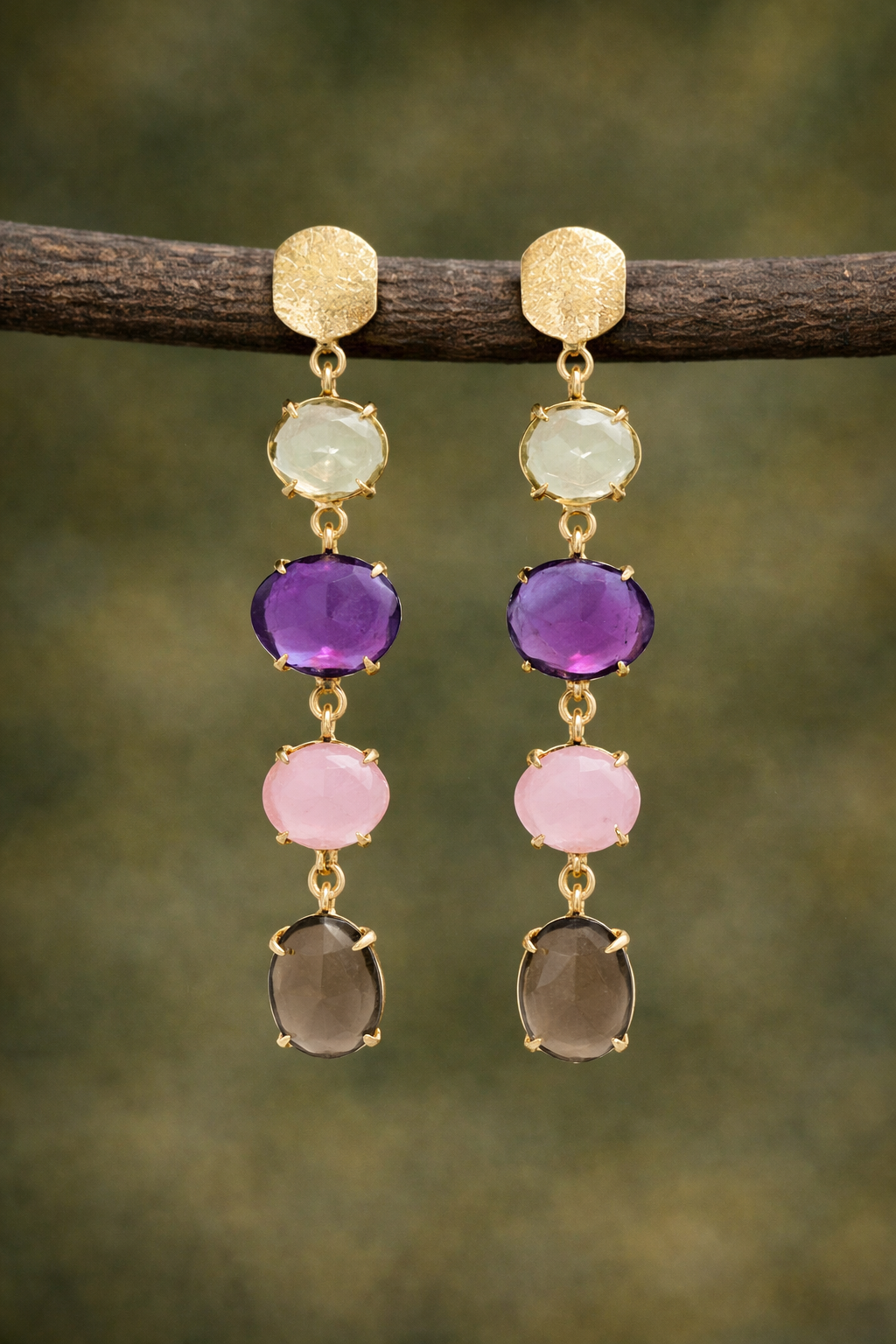 Pendientes Peñalba morados