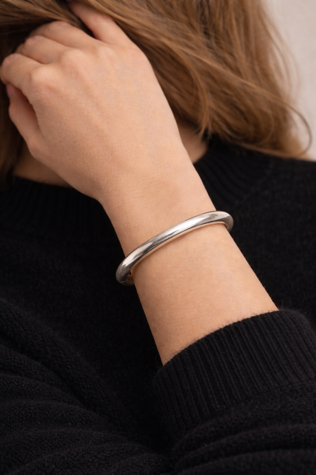 Brazalete Nudo plateado