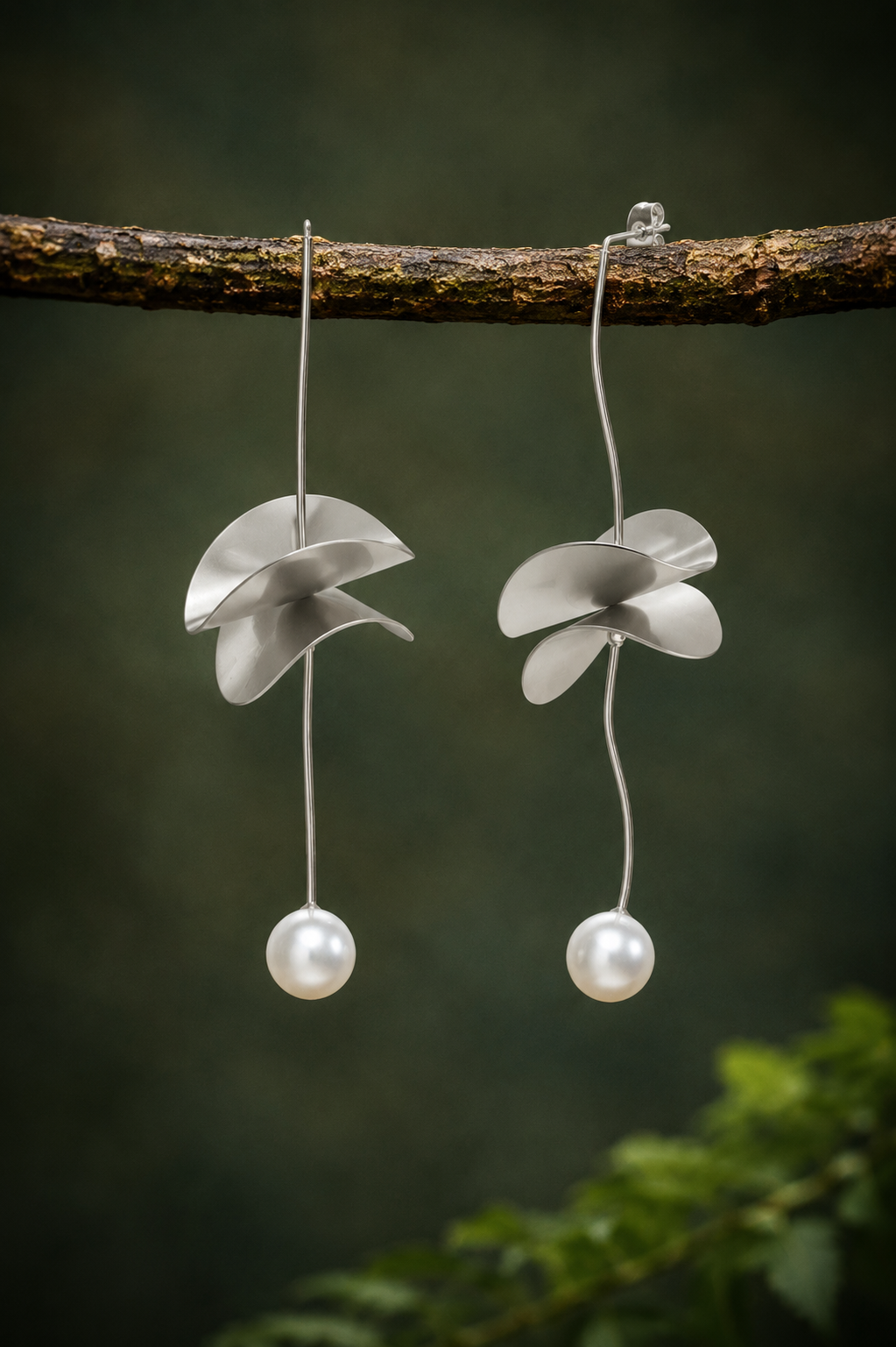Pendientes Gaugin plata