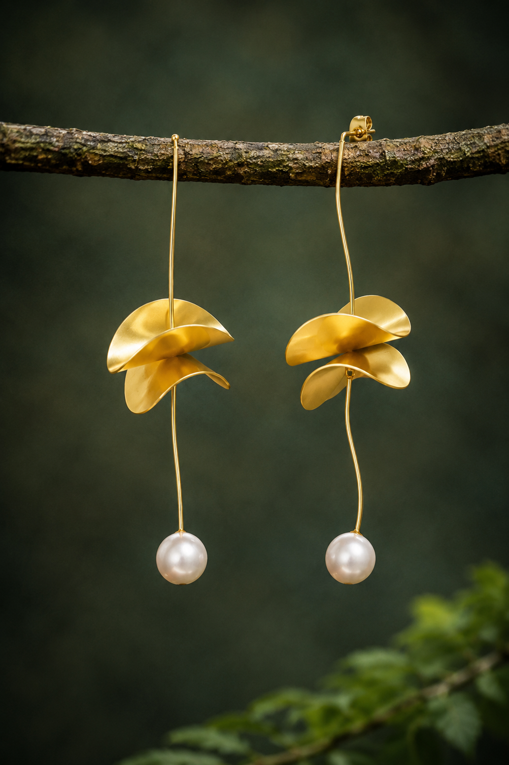 Pendientes Gaugin oro