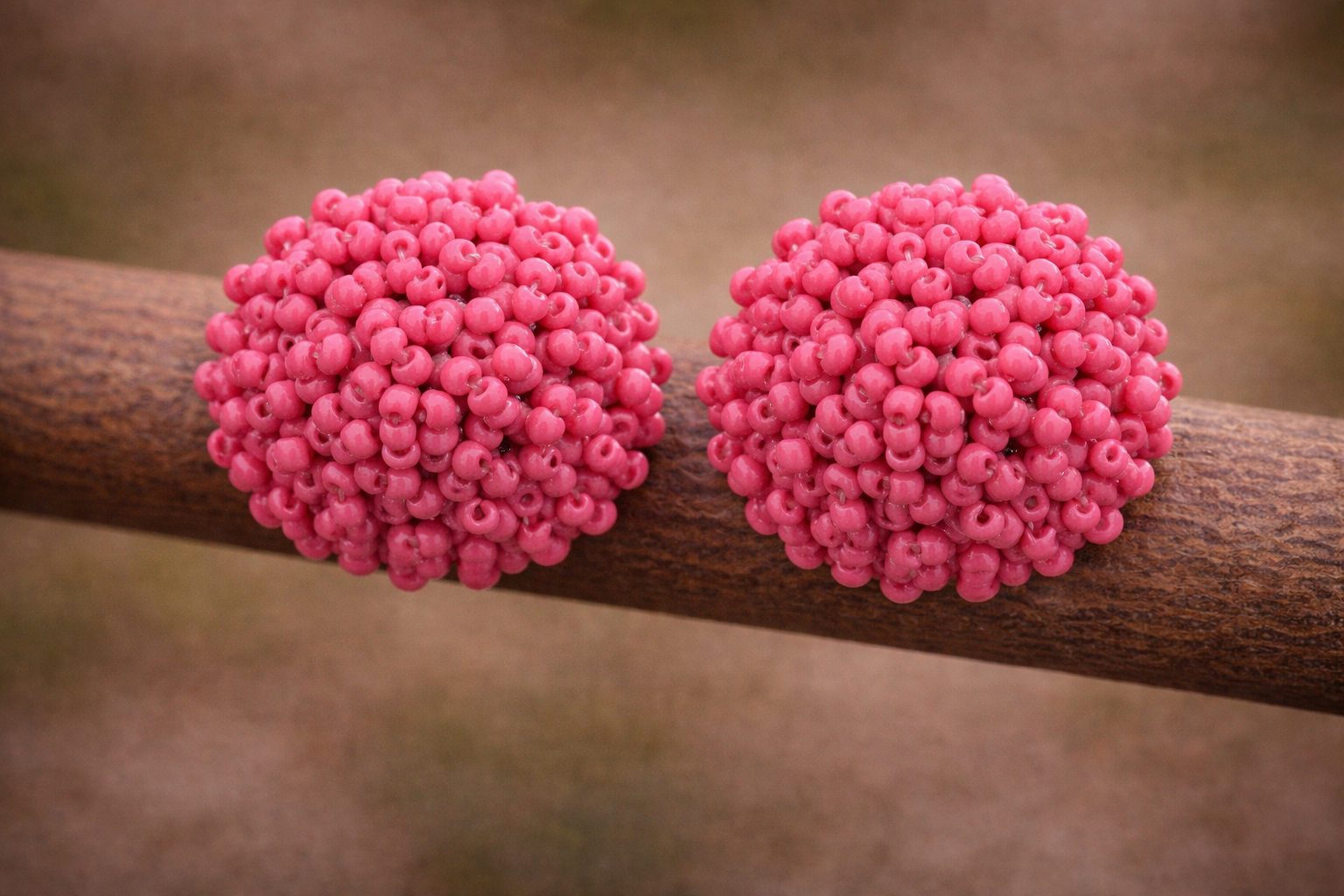 Pendientes Erizo coral