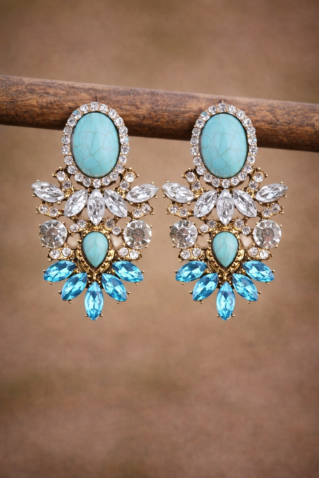 Pendientes Elviria azul